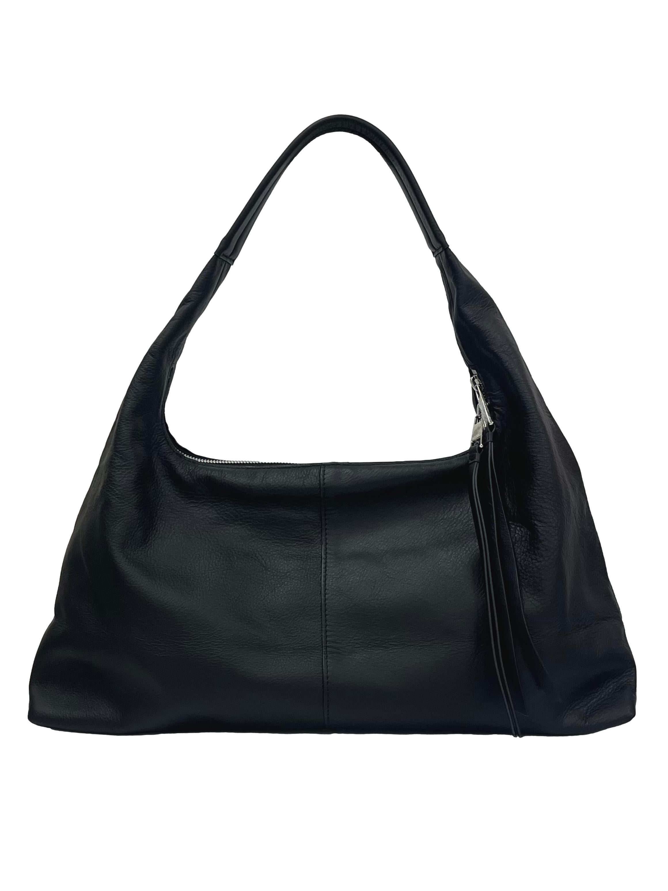 Black Leather Lexi Shoulder Bag CSN