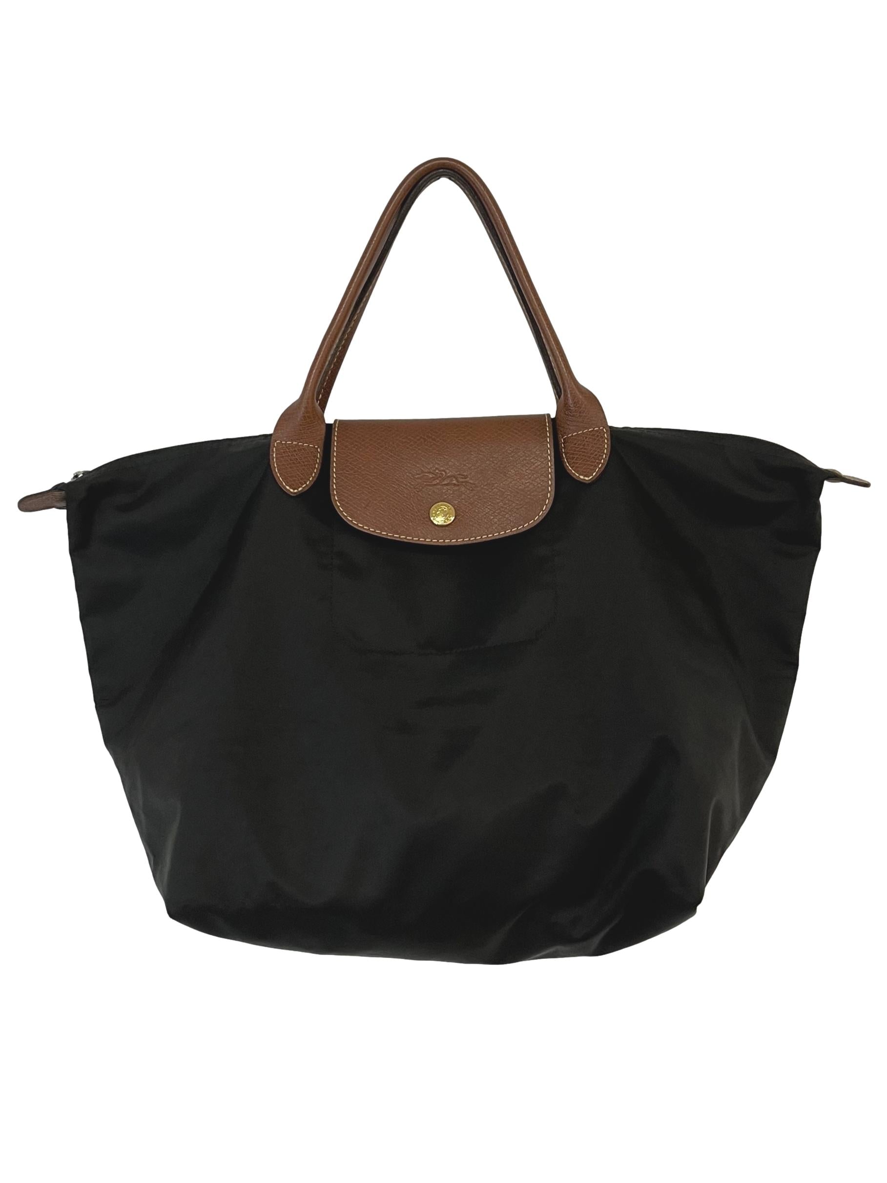 Black Le Pliage Tote Bag