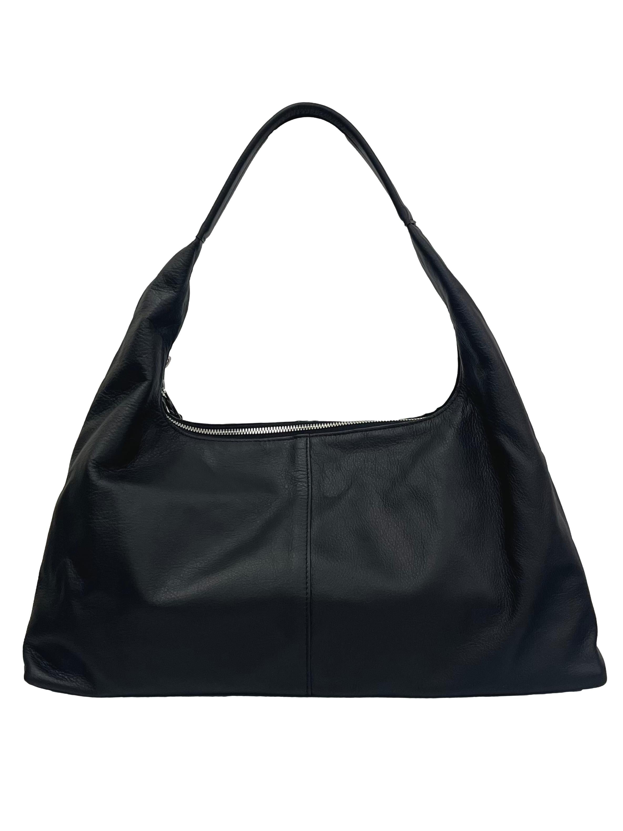 Black Leather Lexi Shoulder Bag CSN