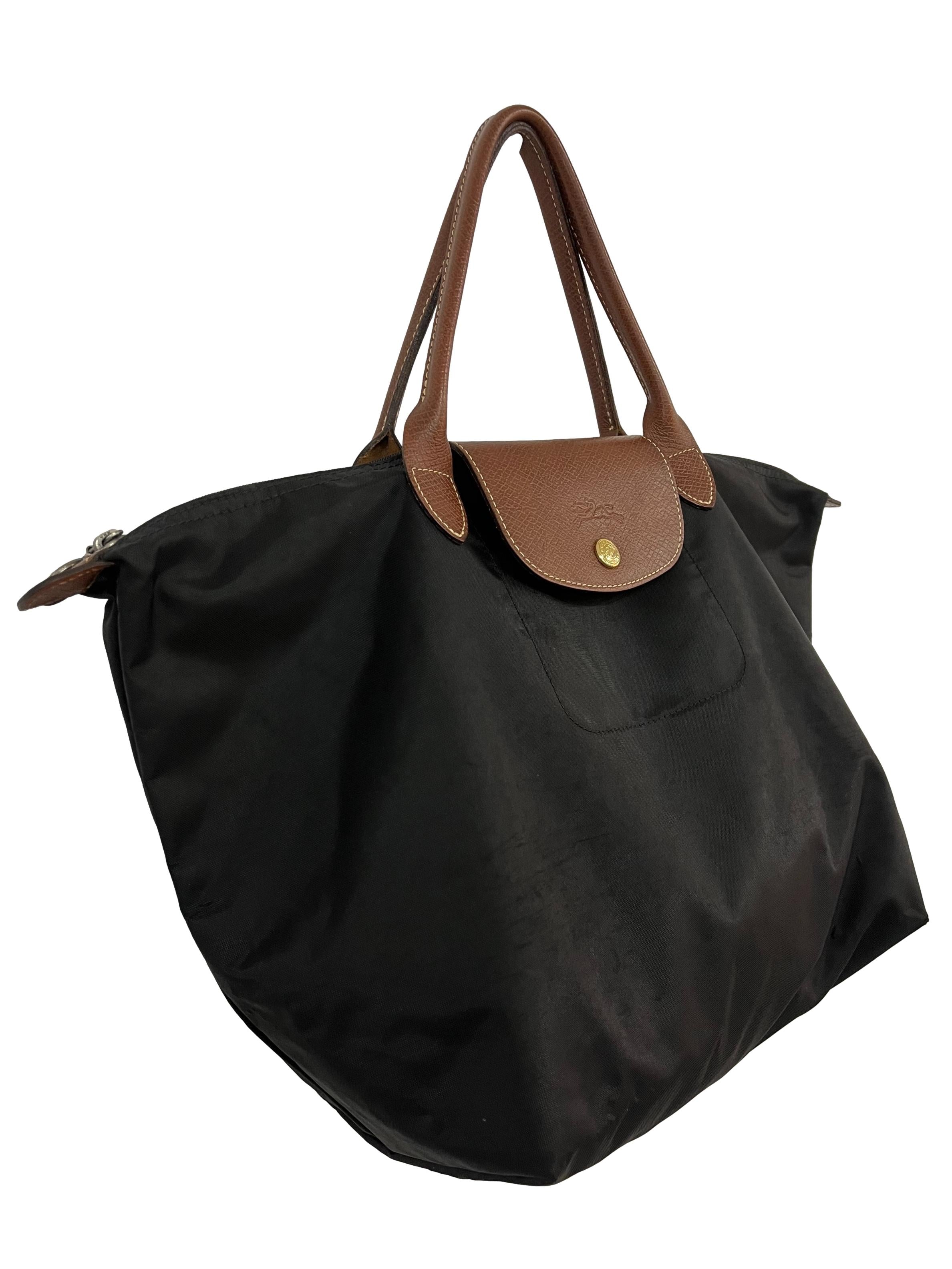 Black Le Pliage Tote Bag