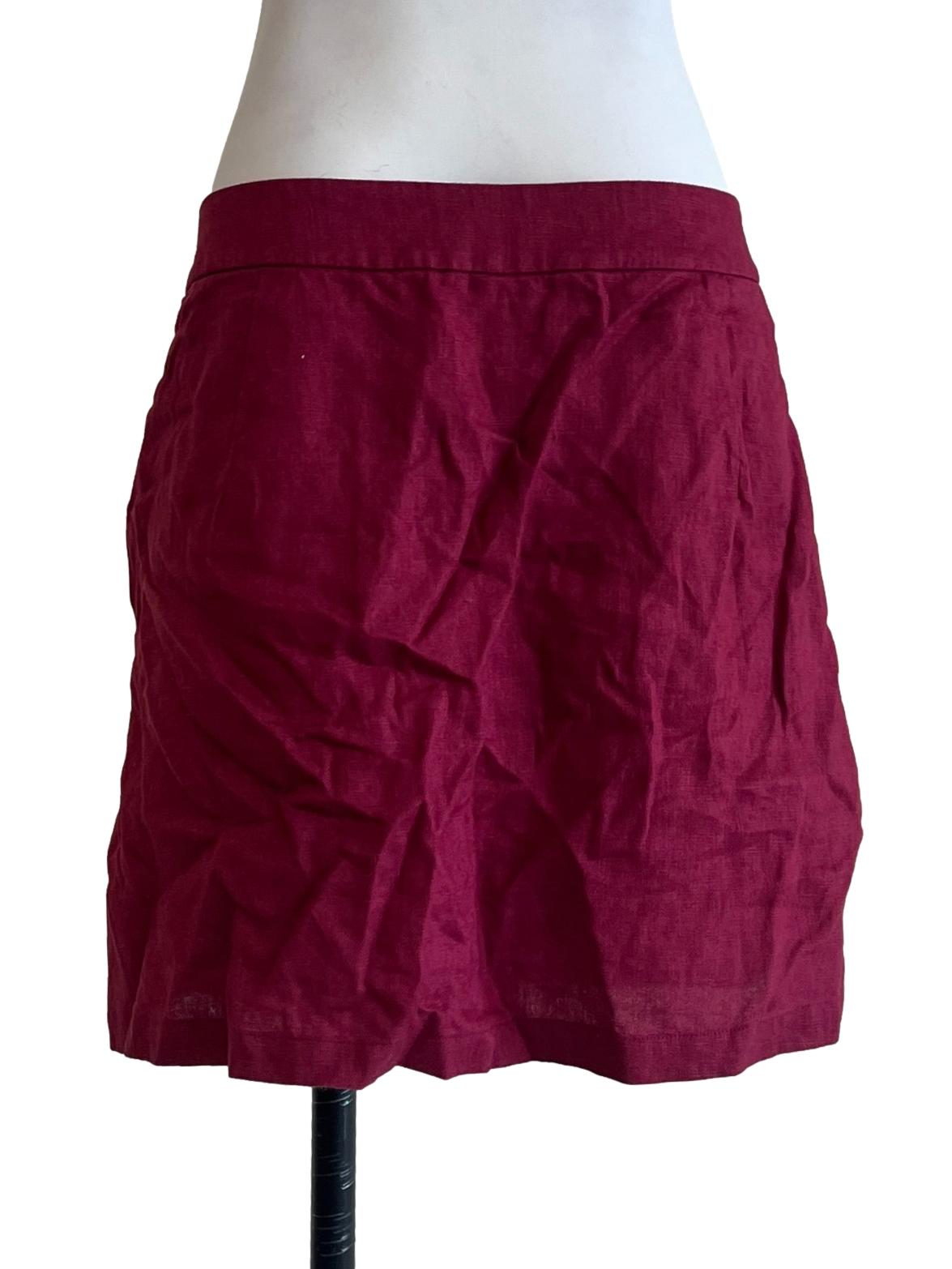 Red Linen Skorts OSN