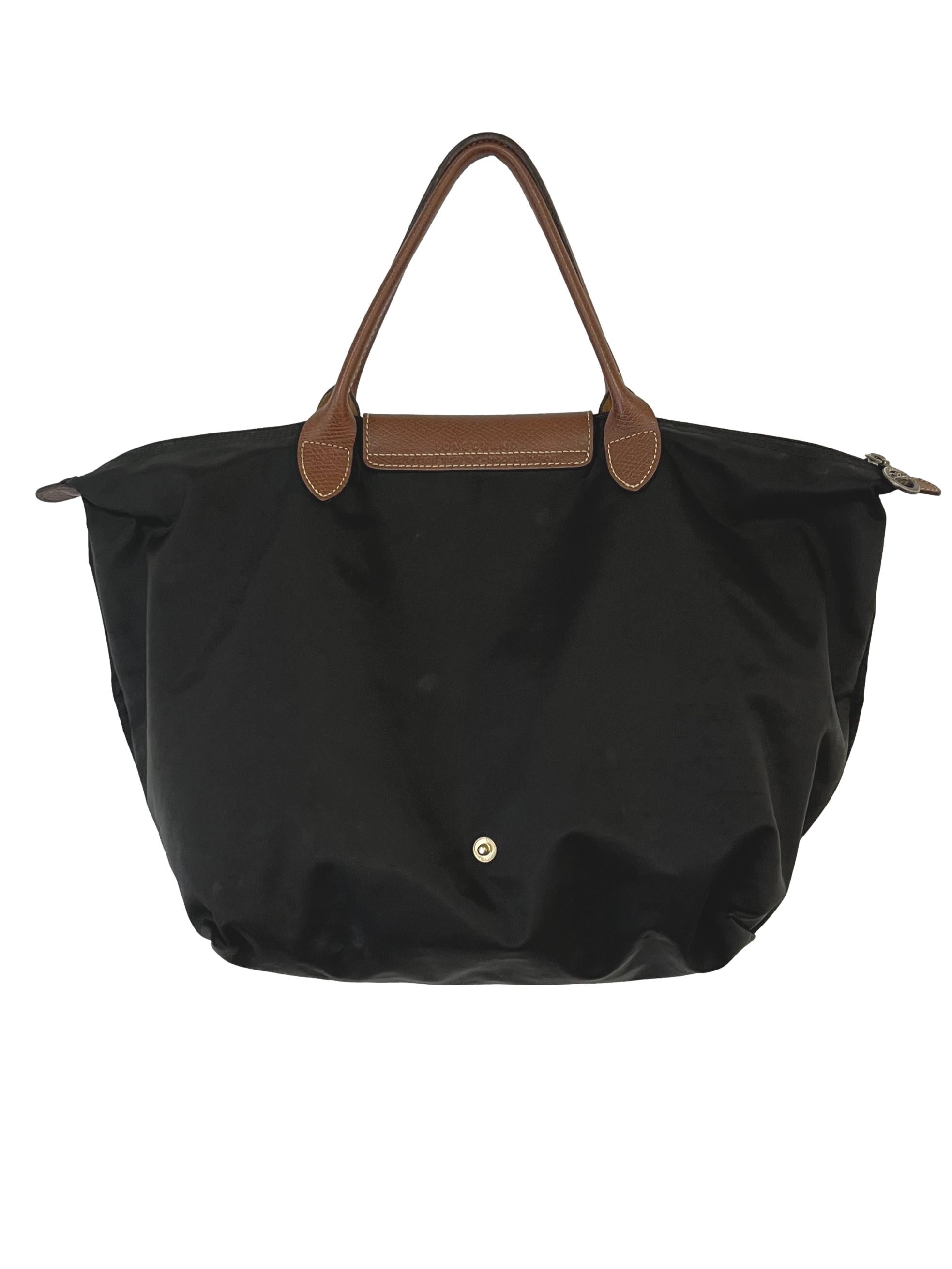 Black Le Pliage Tote Bag