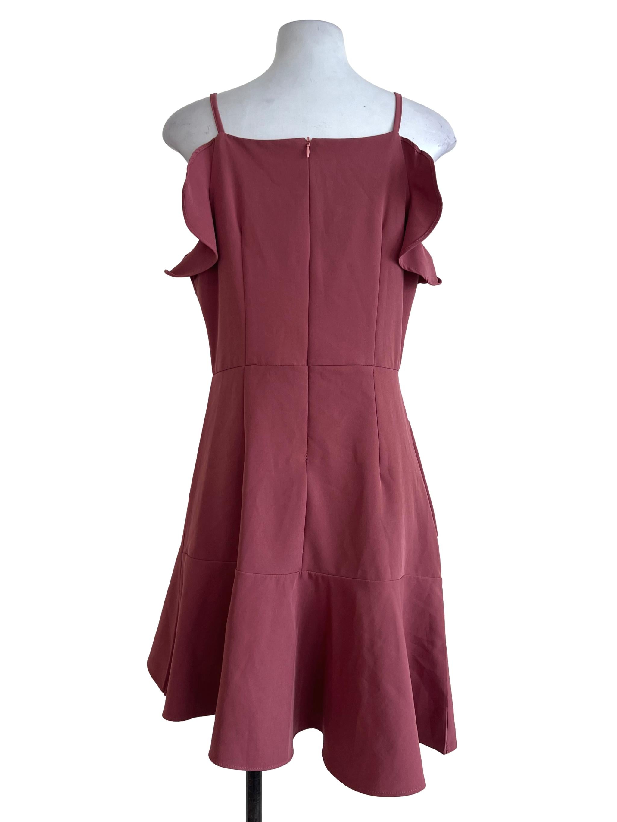 Dusty Pink Ruffle Dress | REFASH