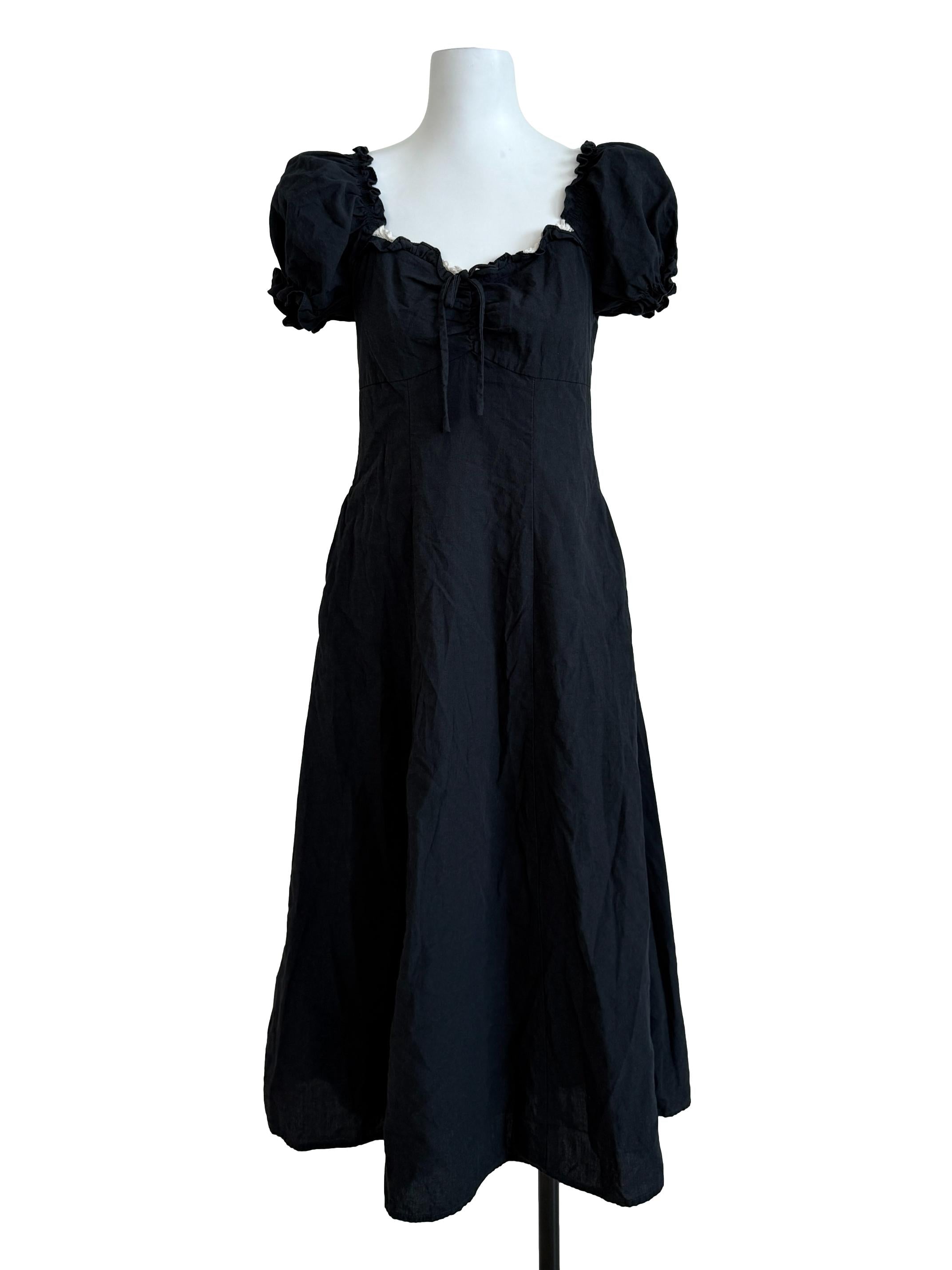 Ebony Black Babydoll Dress