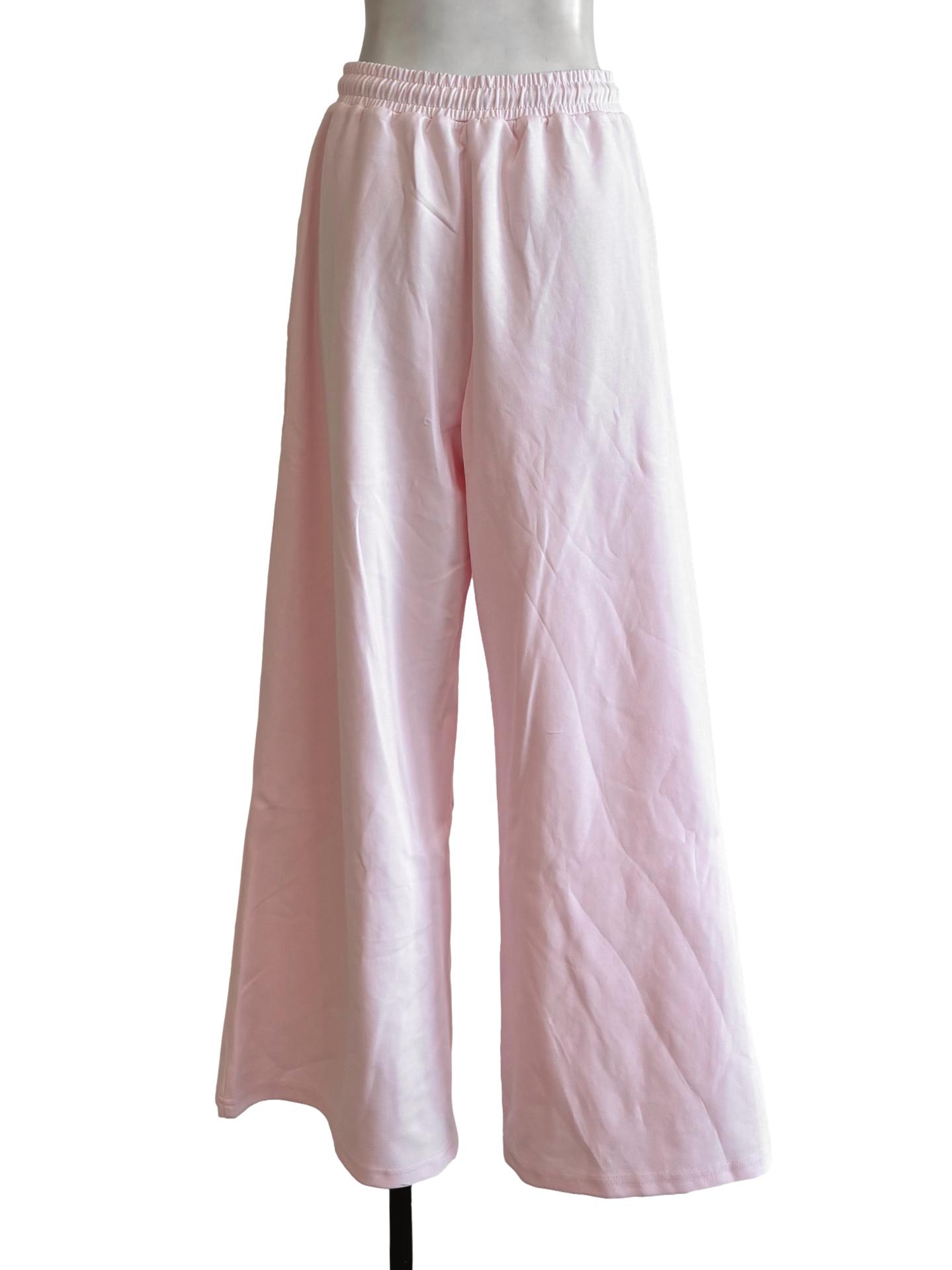 Baby Pink Straight Sweat Pants