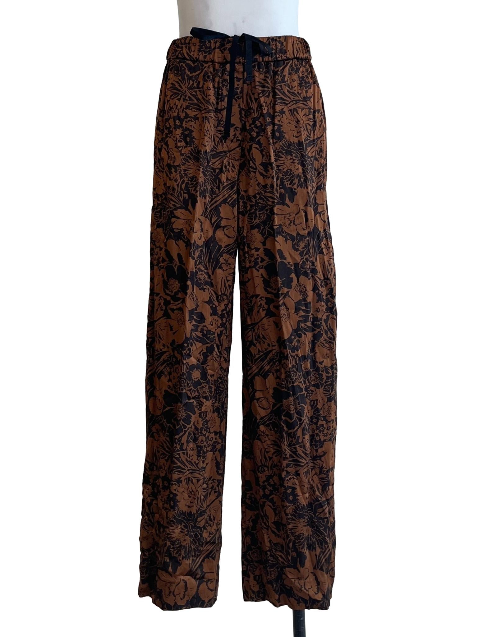 Tawny Brown Wide Leg Pants