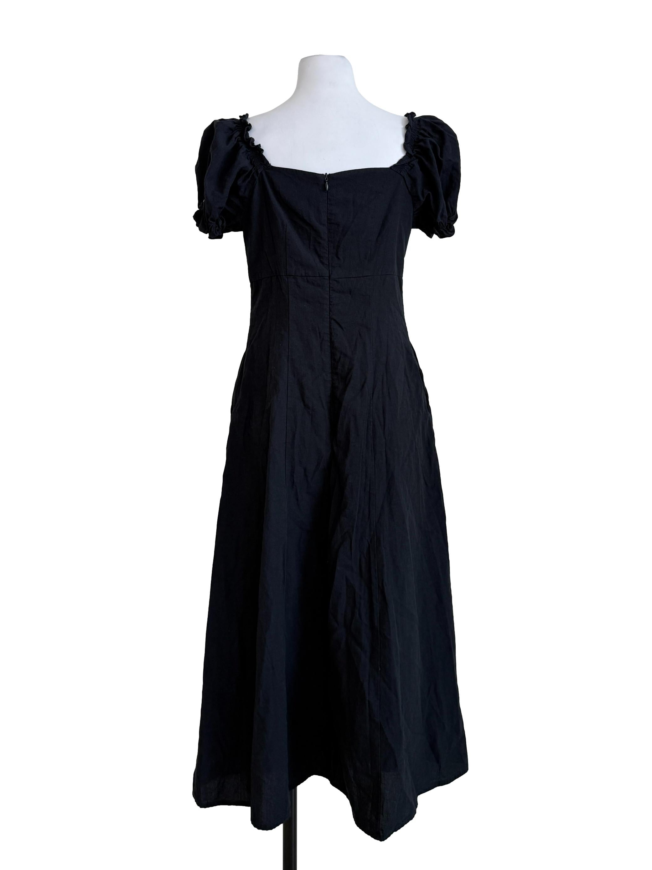 Ebony Black Babydoll Dress