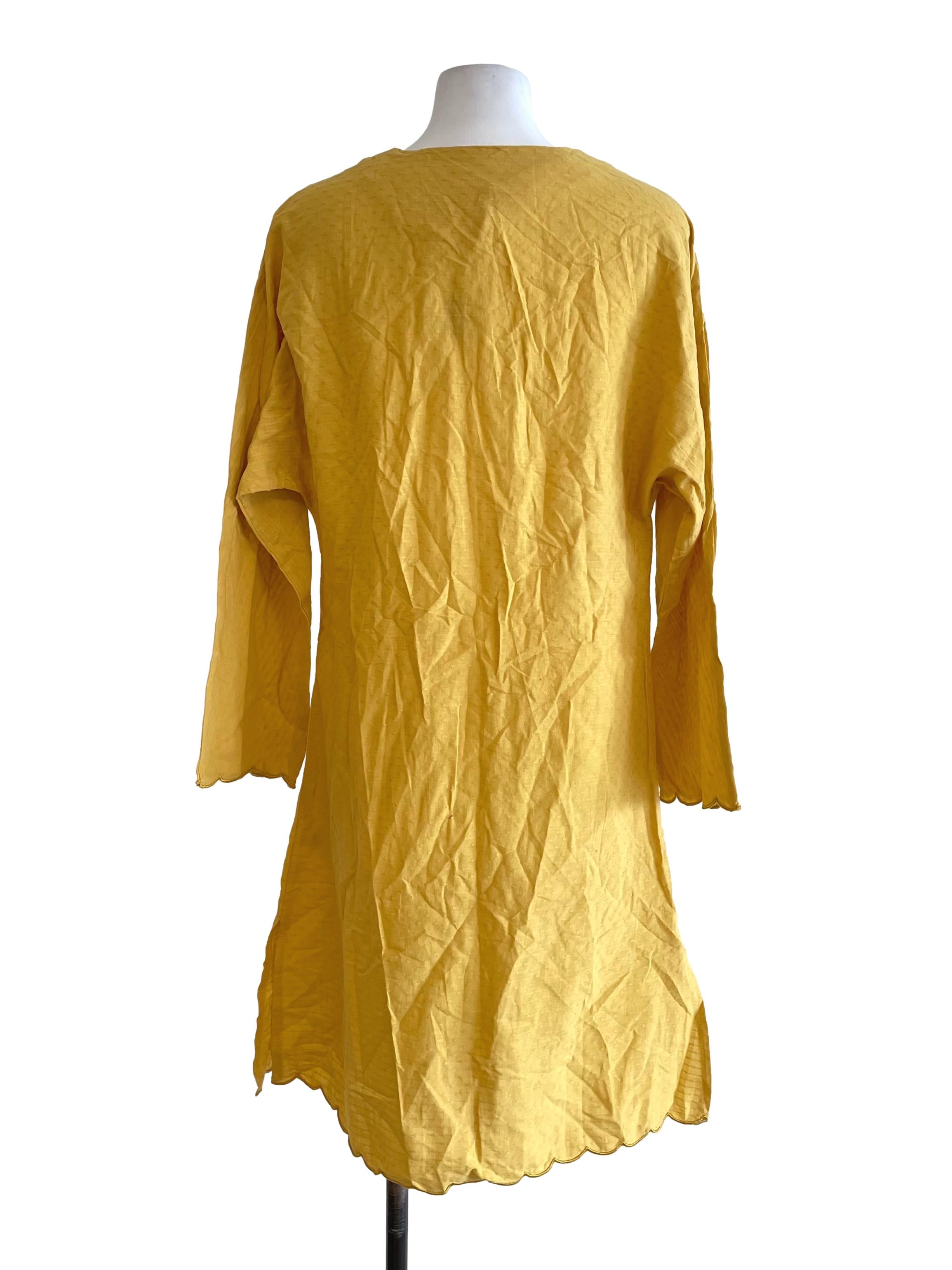 Yellow Button Up Dress