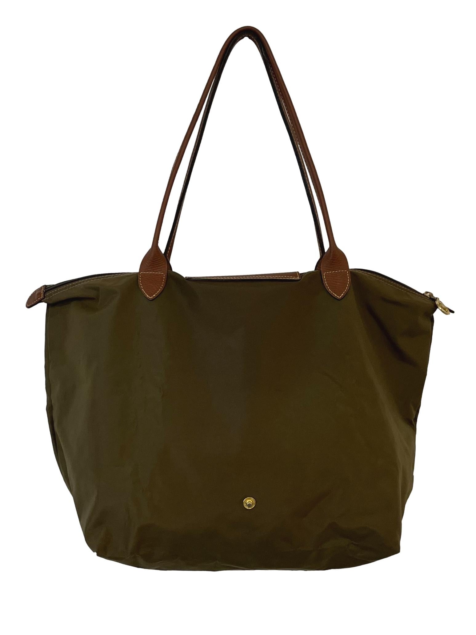 Olive Le Pliage Tote Bag