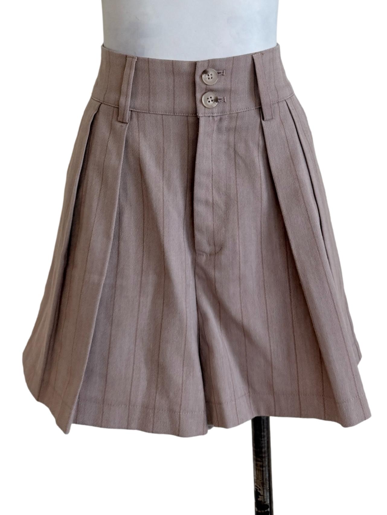 Heather Purple Pleated Skort