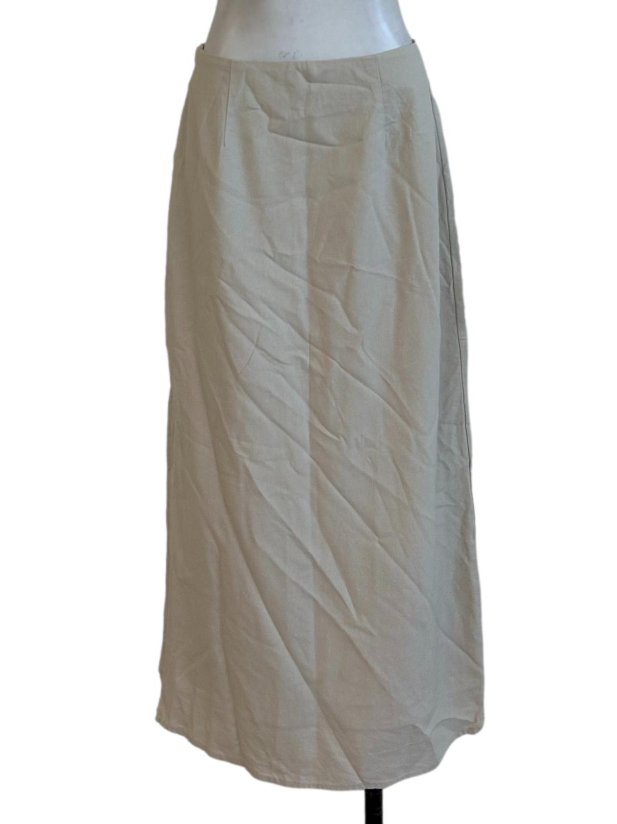 Beige Slit Skirts