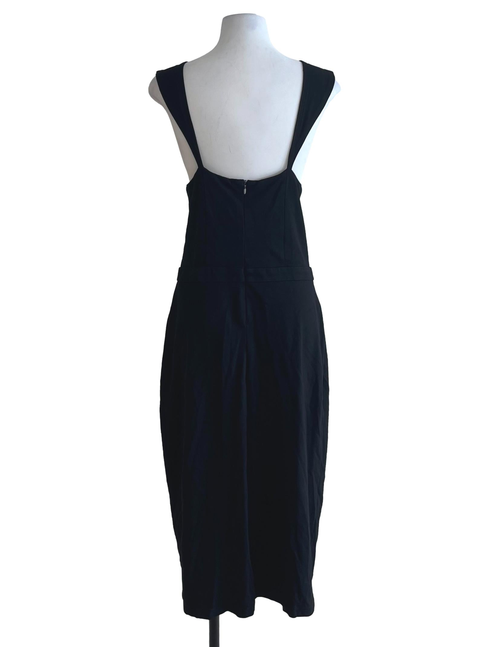 Black Sweetheart Neckline A-Line Dress
