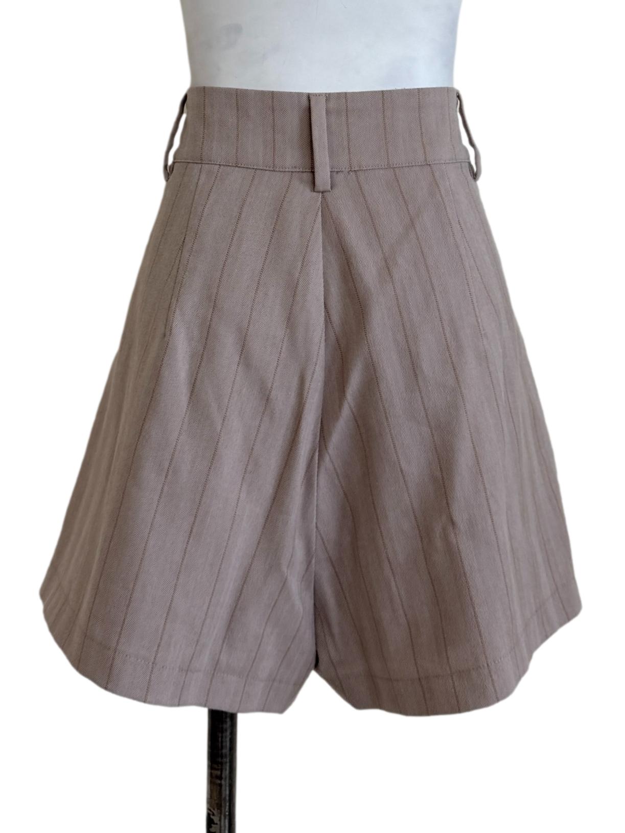 Heather Purple Pleated Skort
