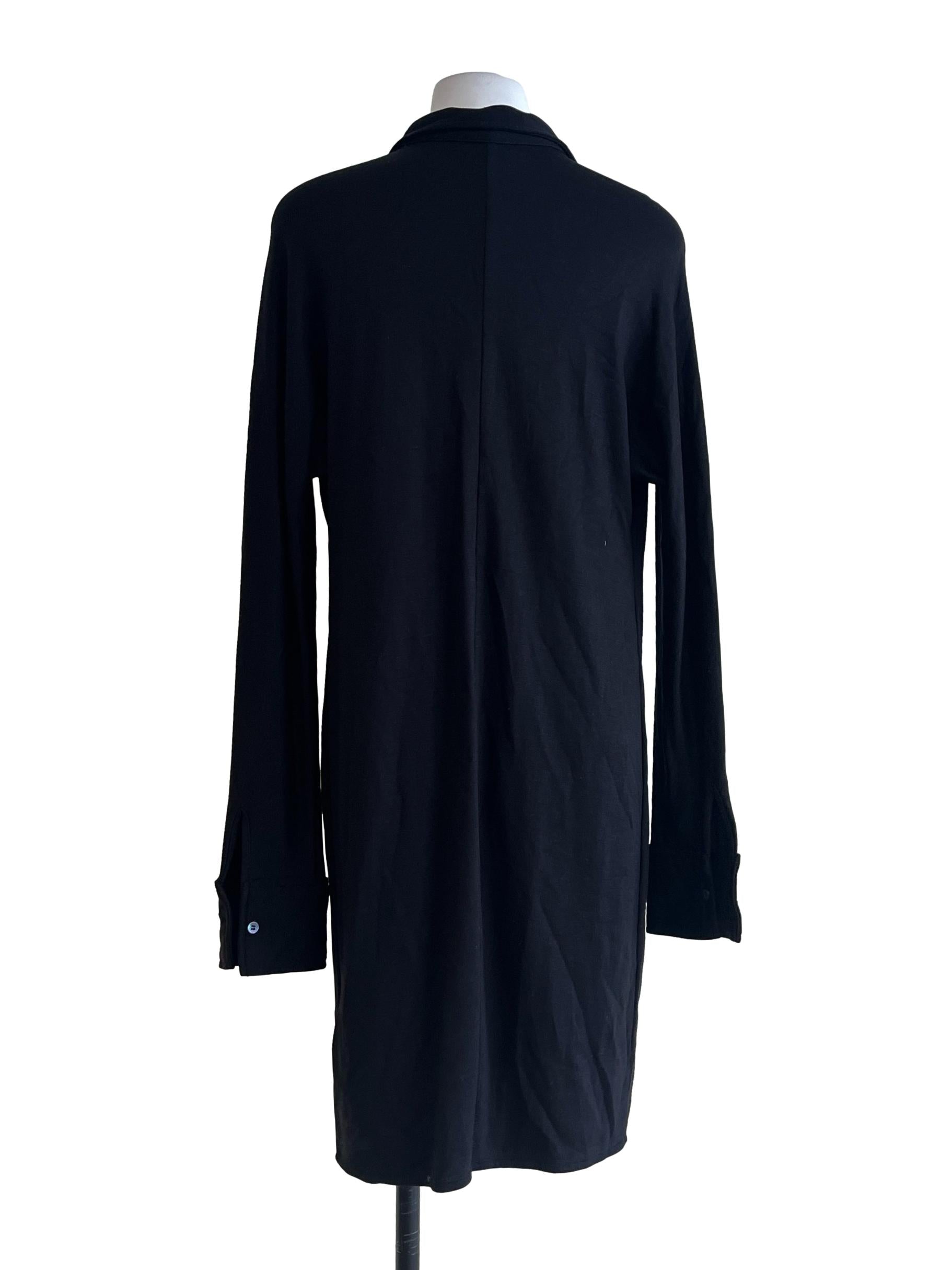 Onyx Black Shirt Dress