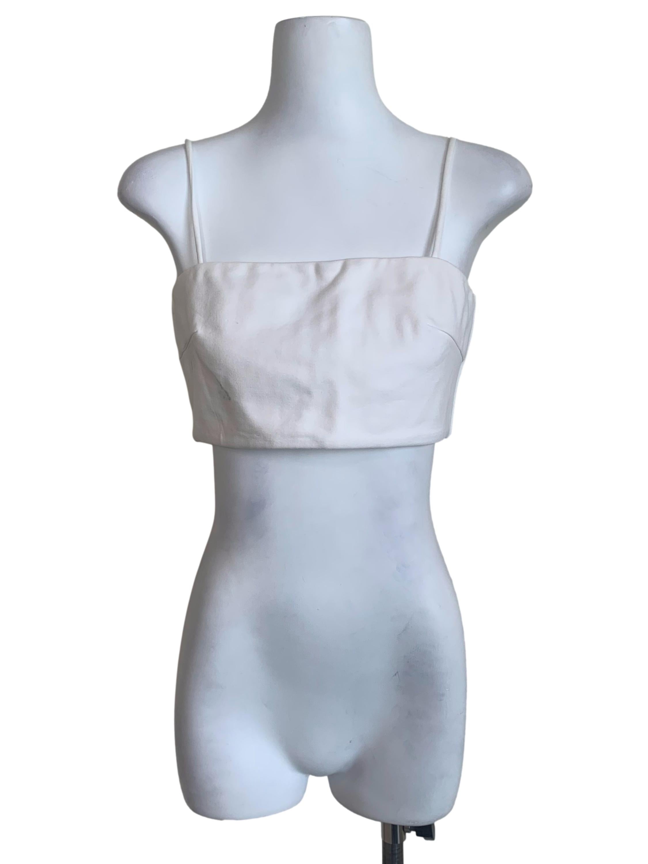Pearl White Spaghetti Strap Top LB