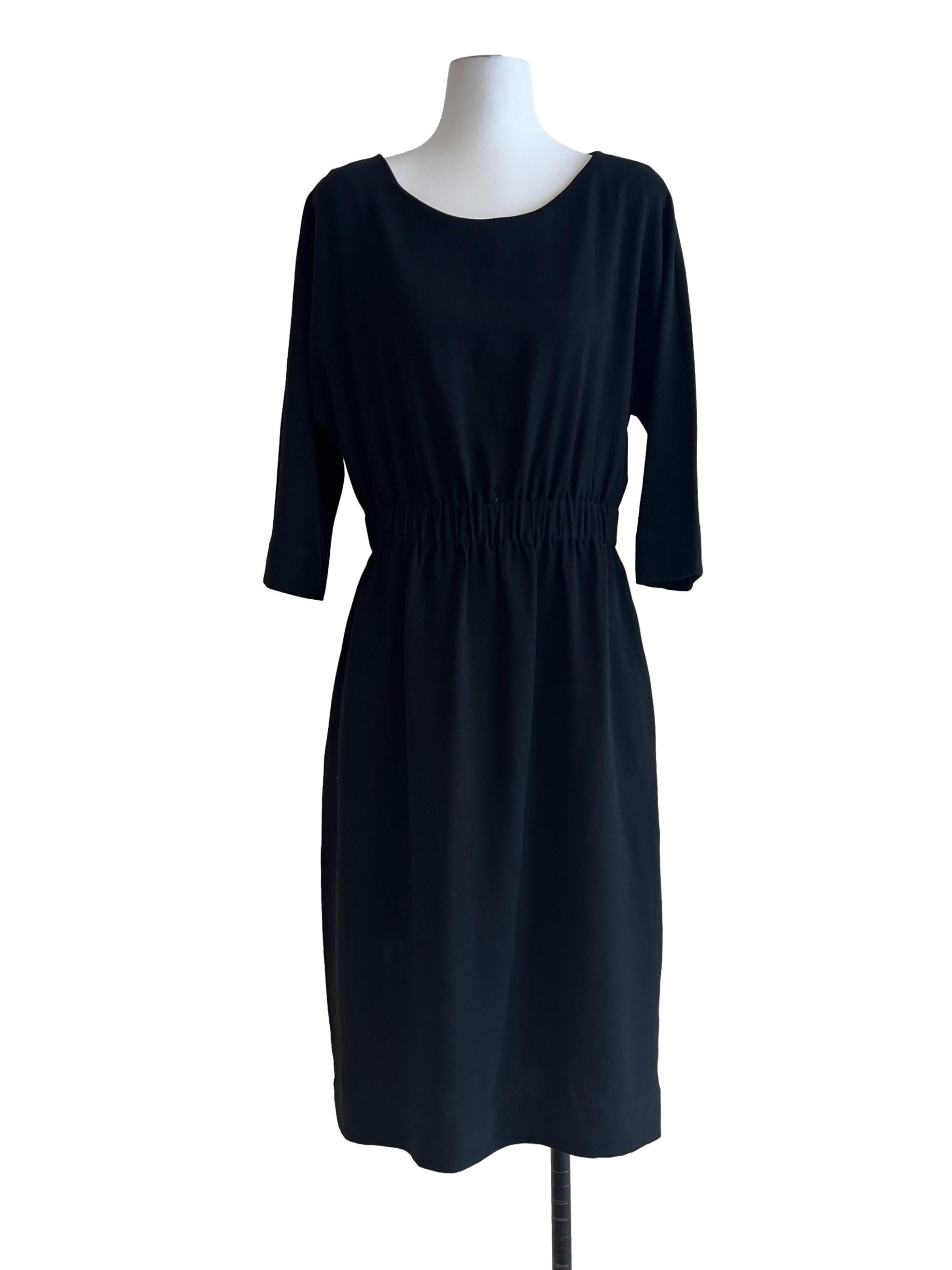 Jade Black Halter Long Sleeve Dress