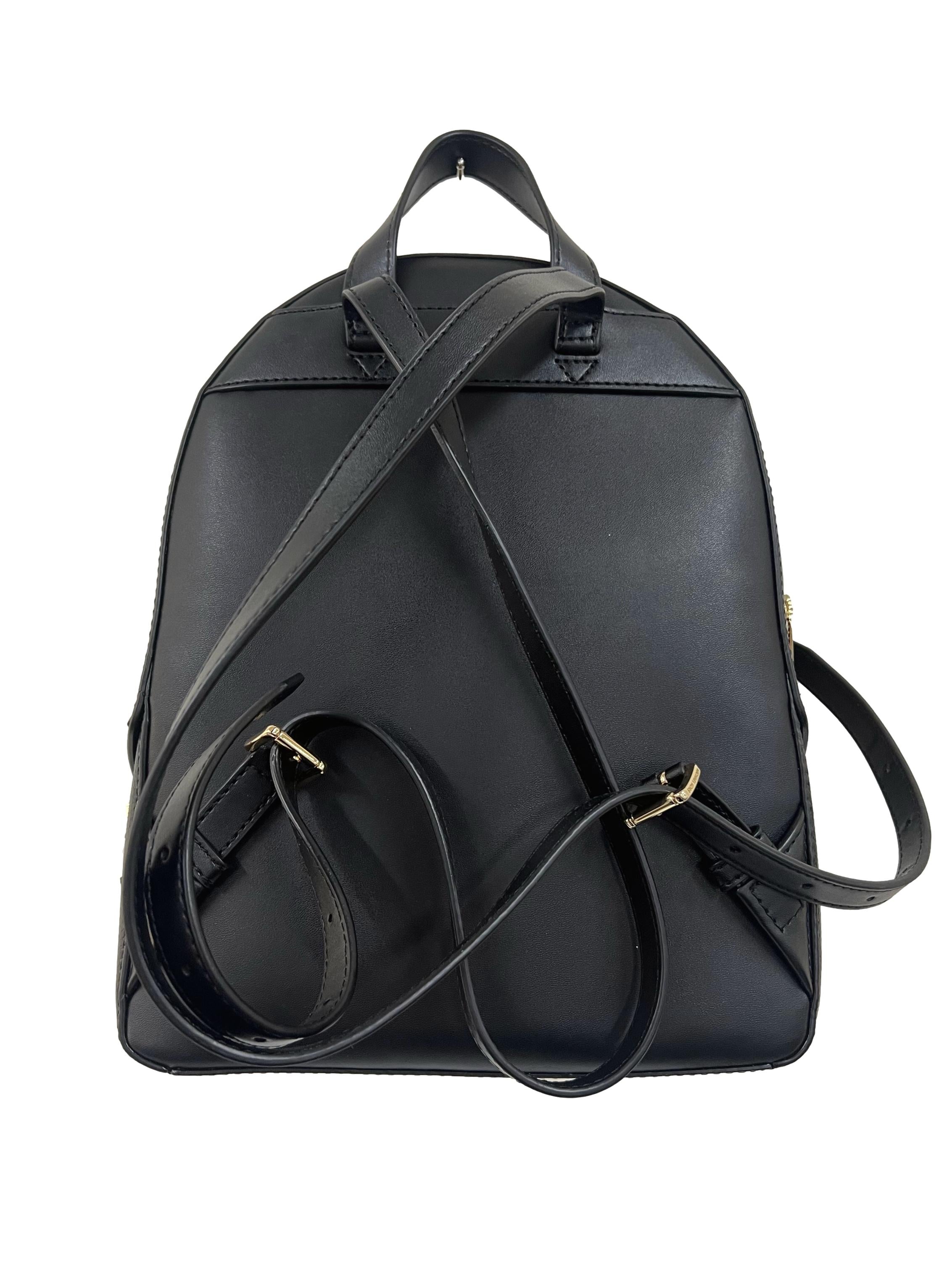 Black Leather Jaycee Medium Pebbled Leather Backpack Csn
