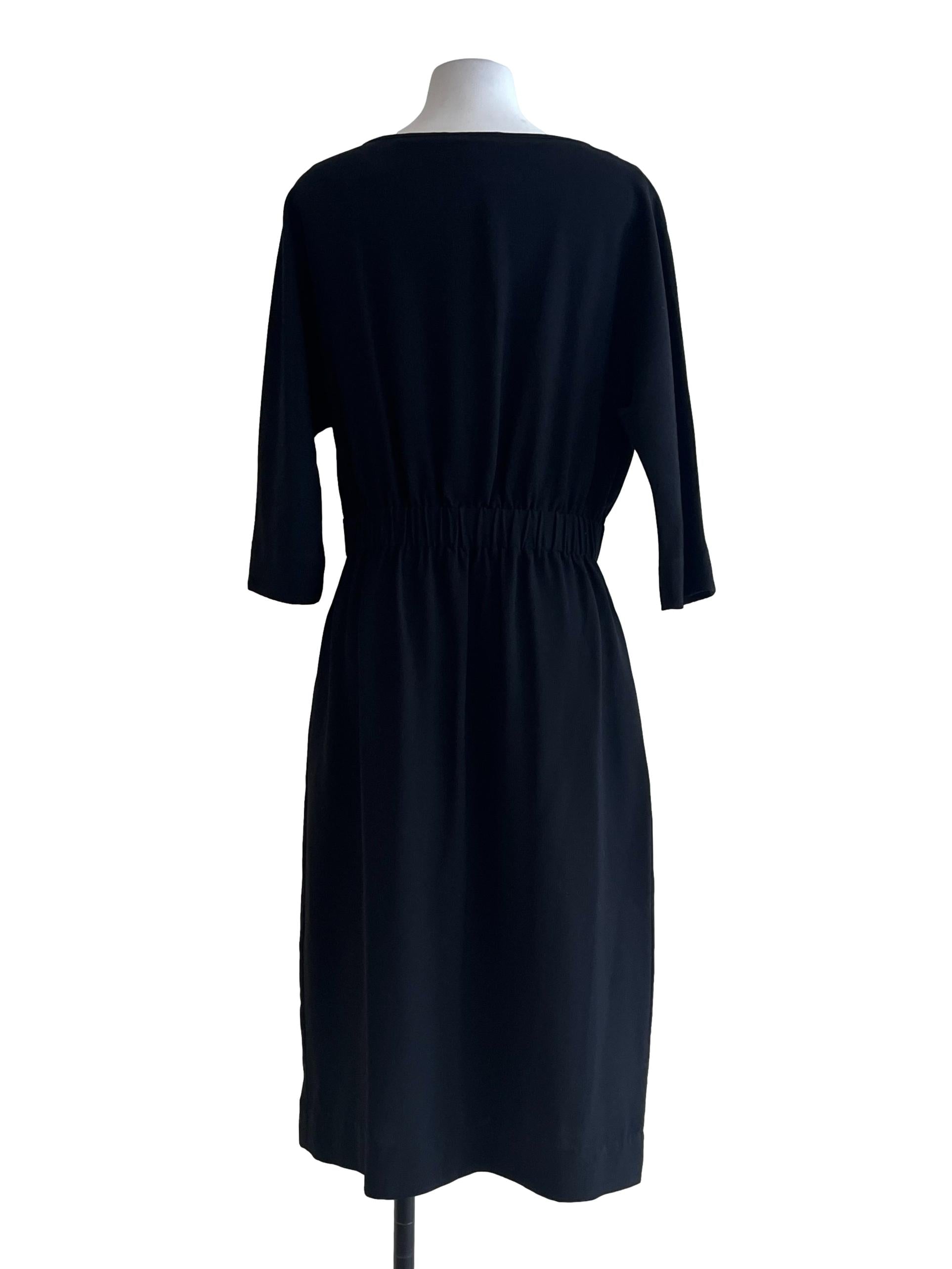 Jade Black Halter Long Sleeve Dress