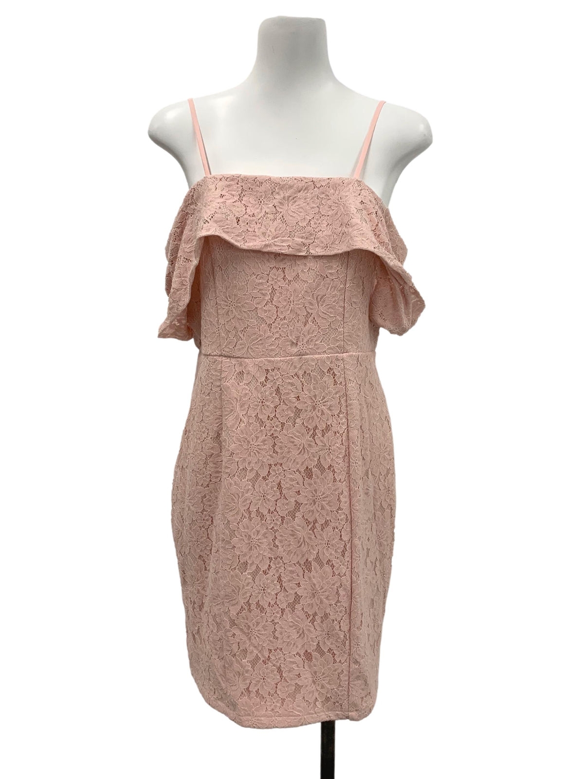 Fayth Pink Cold Shoulder Dress | REFASH