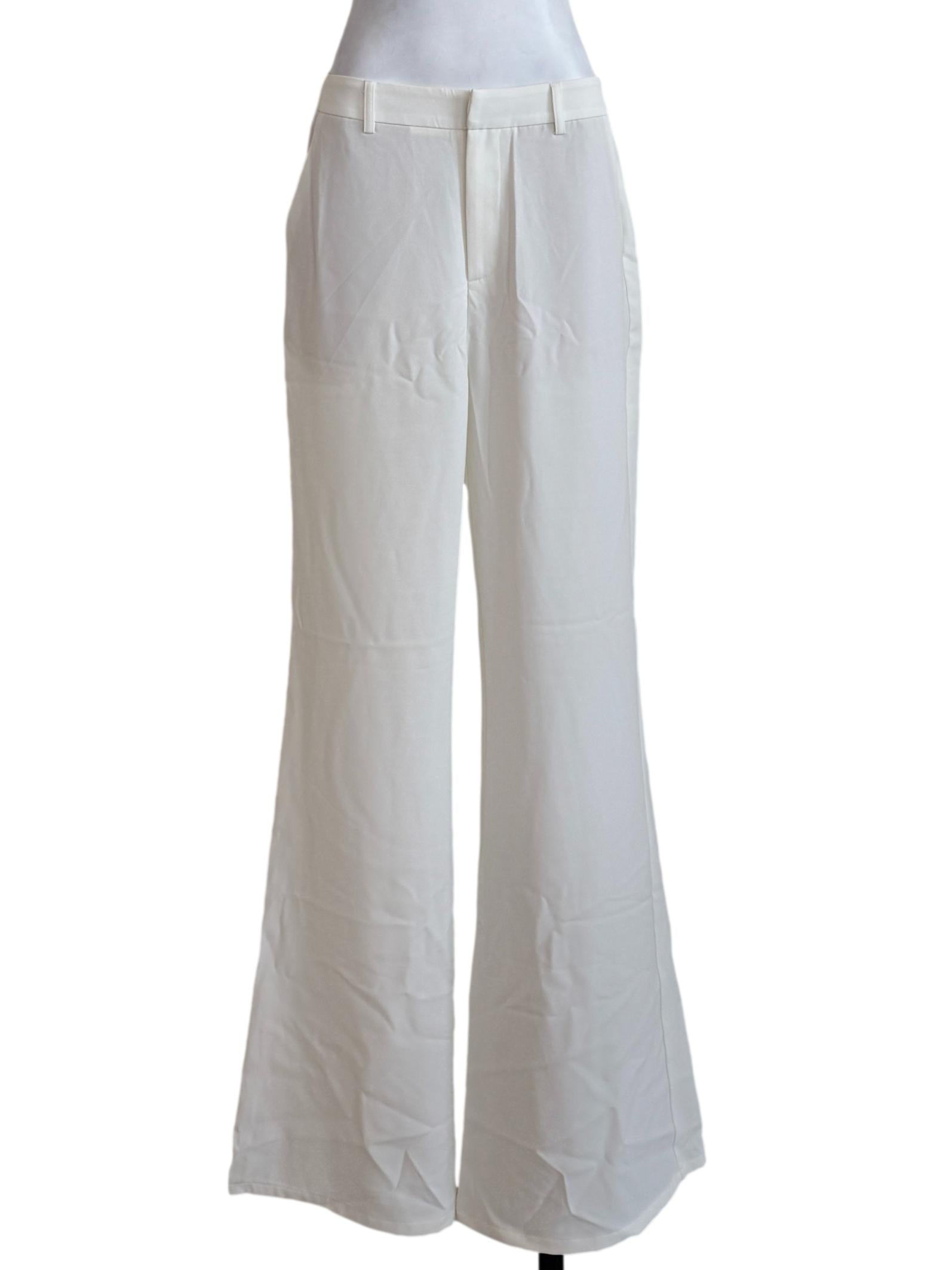 White Wide Leg Pants