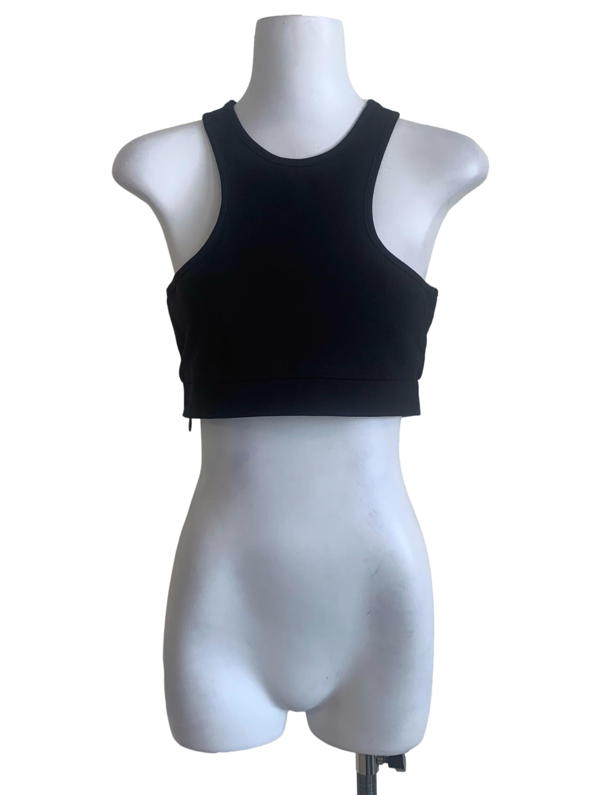 Oil Black Halter Neck Top YHF