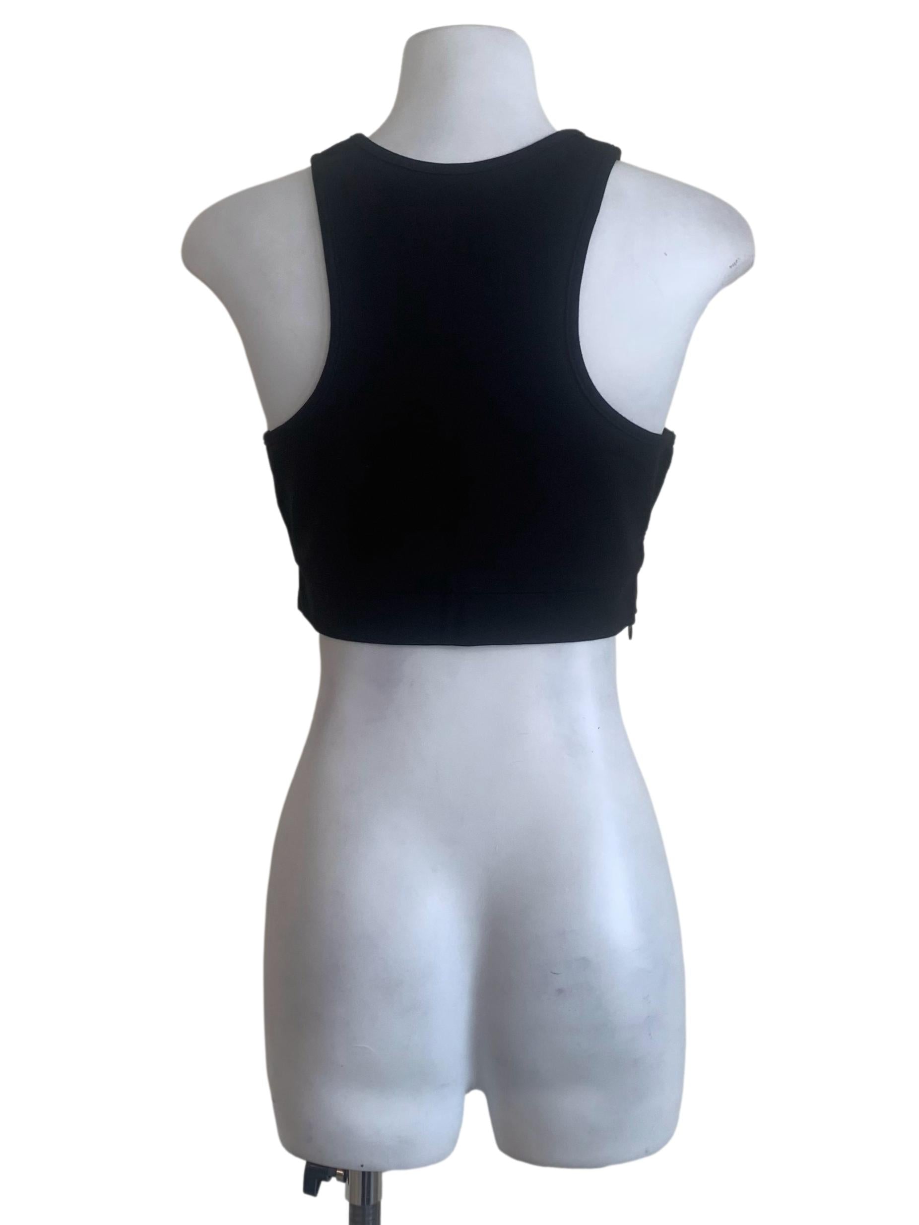 Oil Black Halter Neck Top YHF