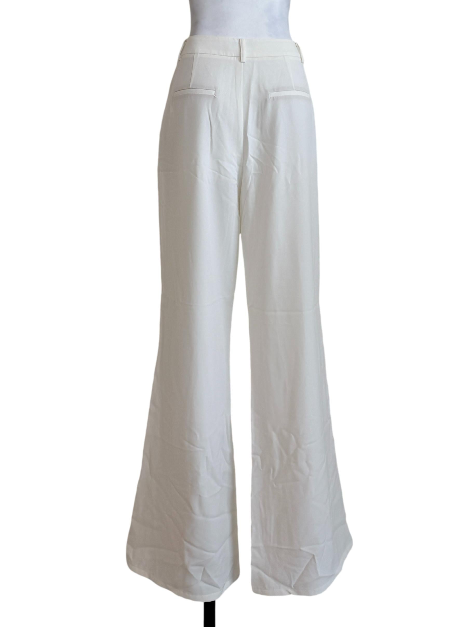 White Wide Leg Pants