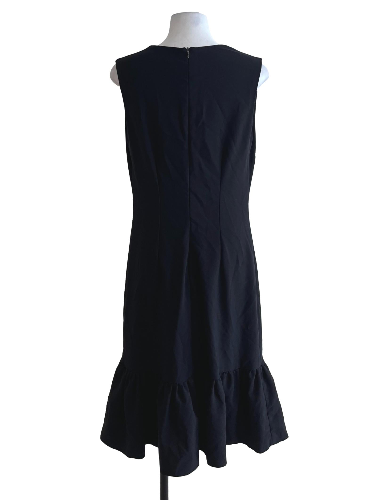 Black Jewel Neckline Sheath Dress