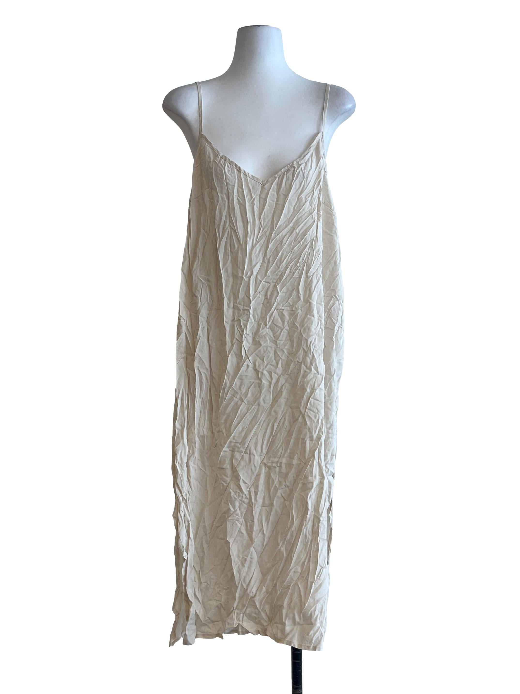 White Linen Slip Dress OSN