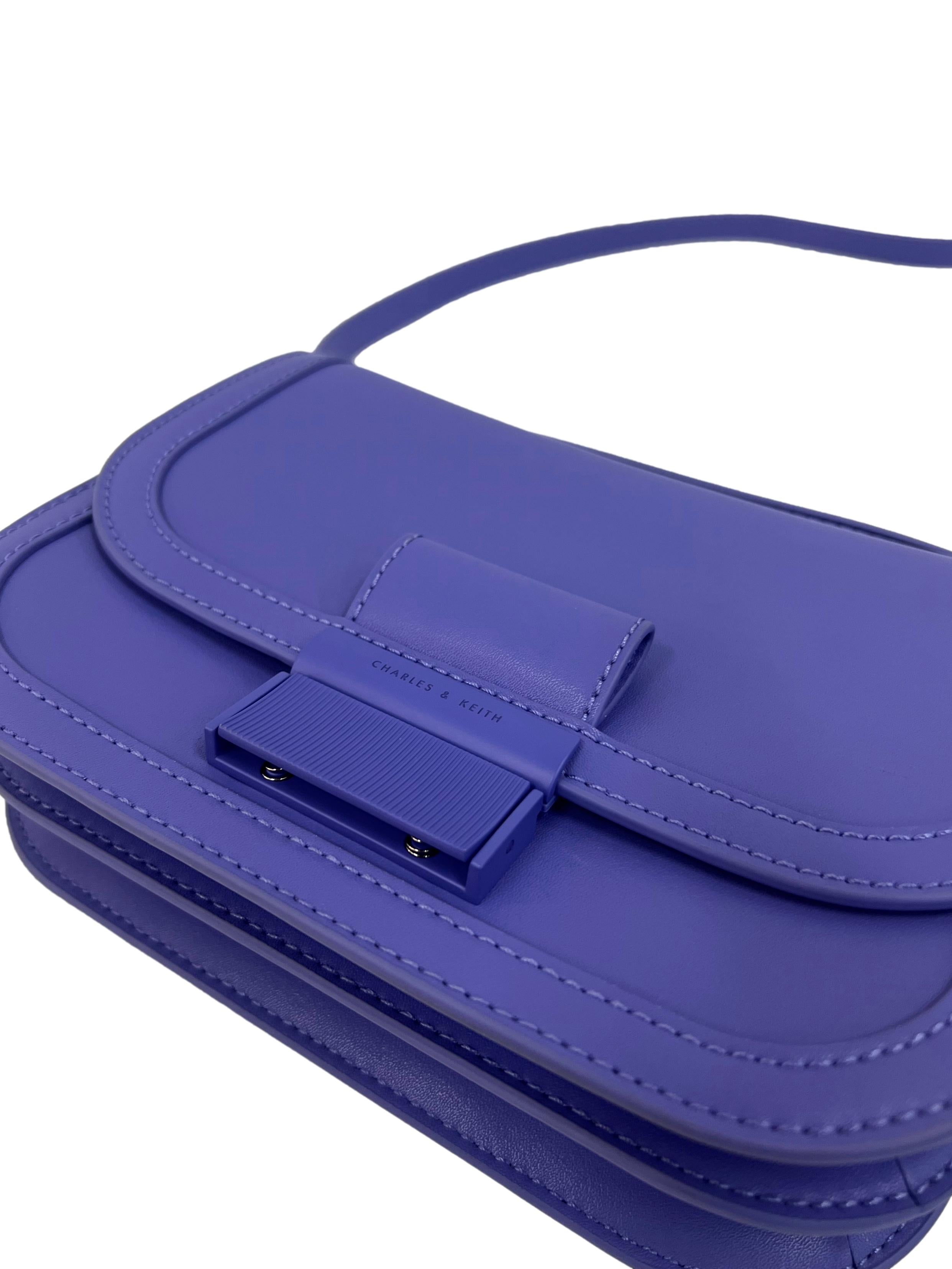 Blue Purple Pu Leather Crossbody Bag Csn