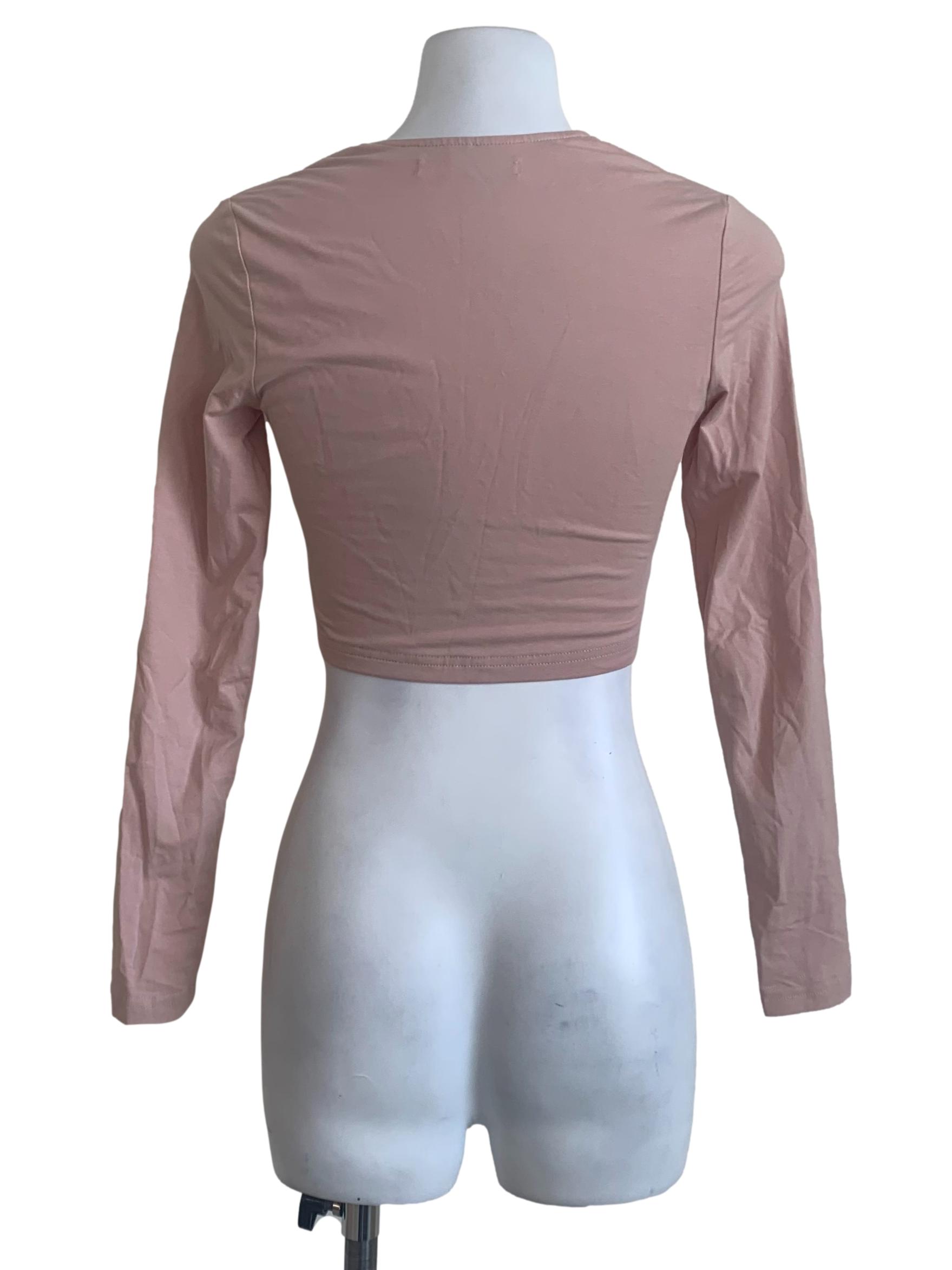 Latte Beige Square Neck Crop Top