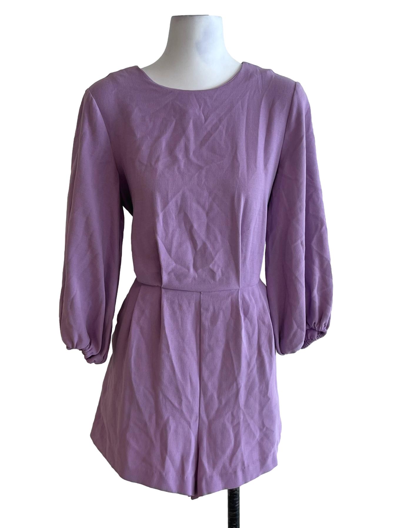 Periwinkle Purple Jewel Neckline Romper