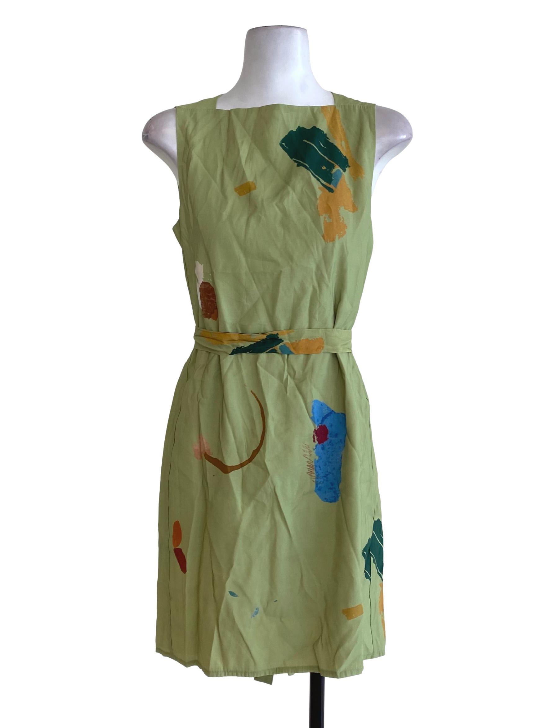 Our Second Nature Fragments Cotton Midi Dress | REFASH