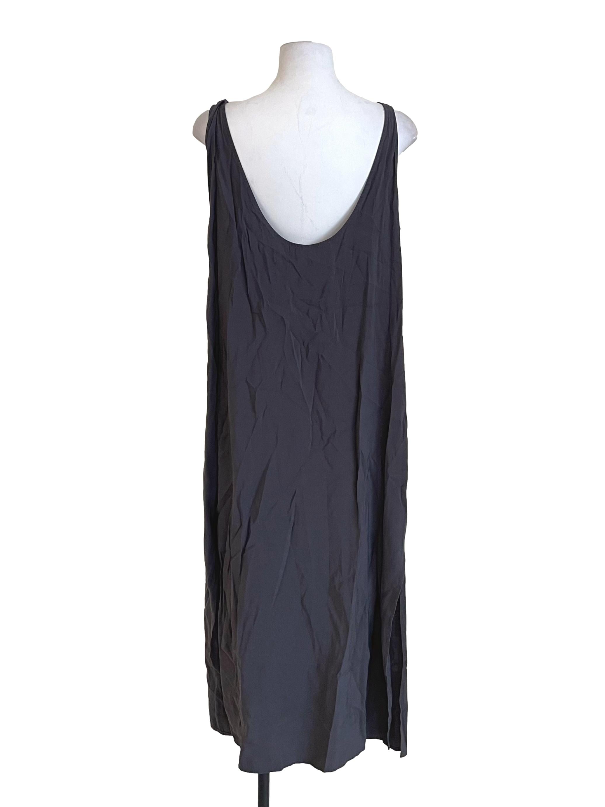 Shadow Grey Slanted Baggy Tank Dress LB