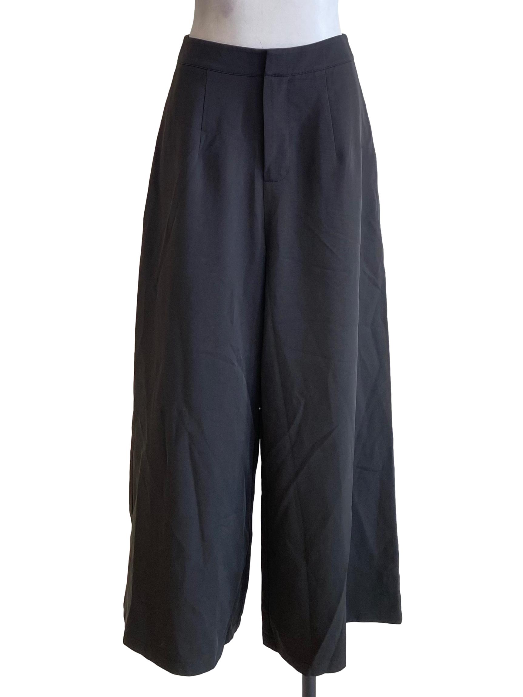 Pebble Black Formal Wide Pants