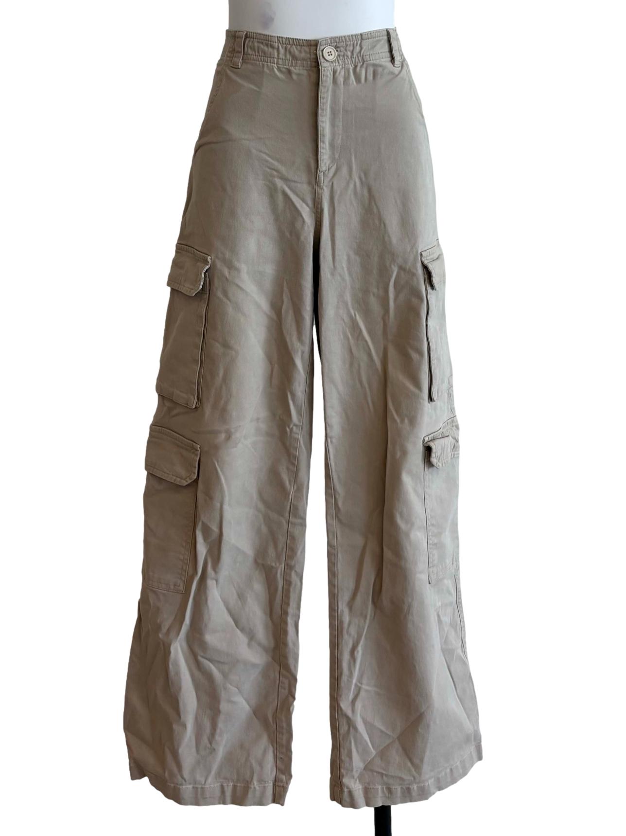 Bone Beige Cargo Pants