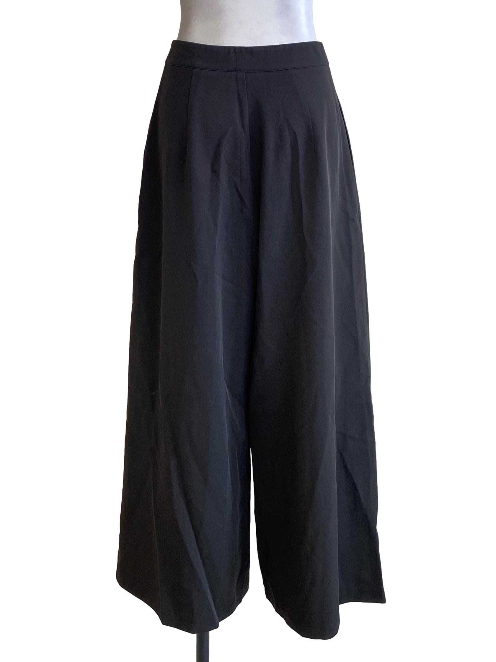 Pebble Black Formal Wide Pants