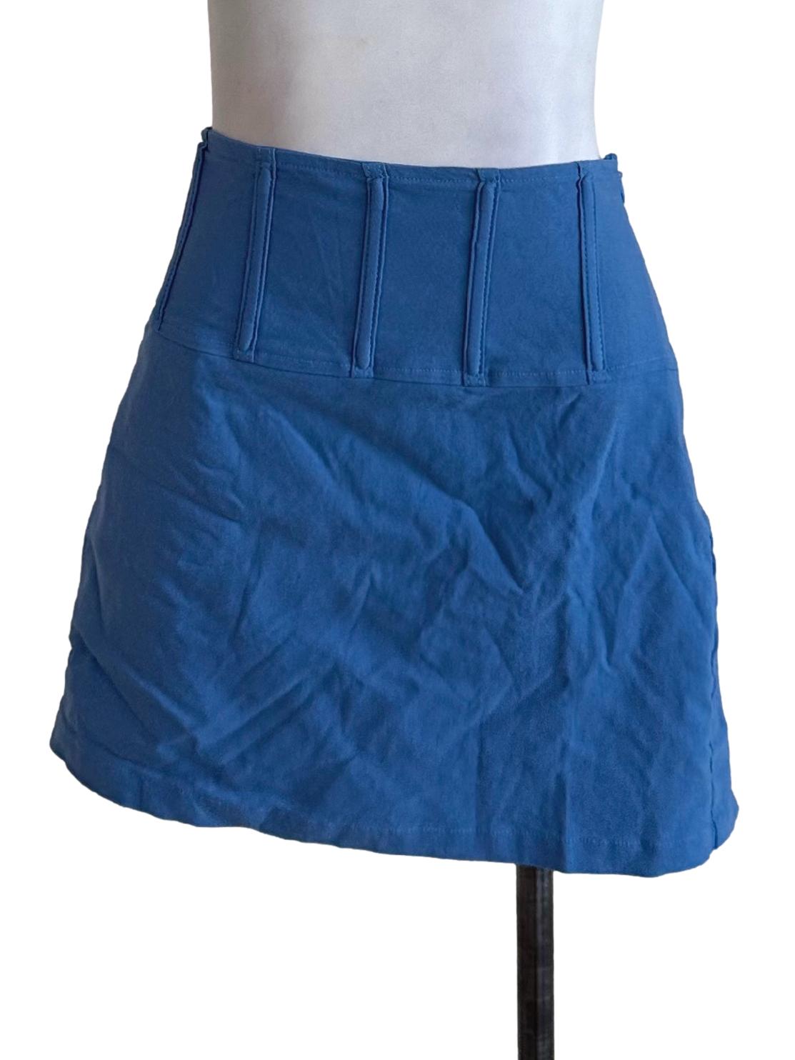 Sky Blue Mini Skirt