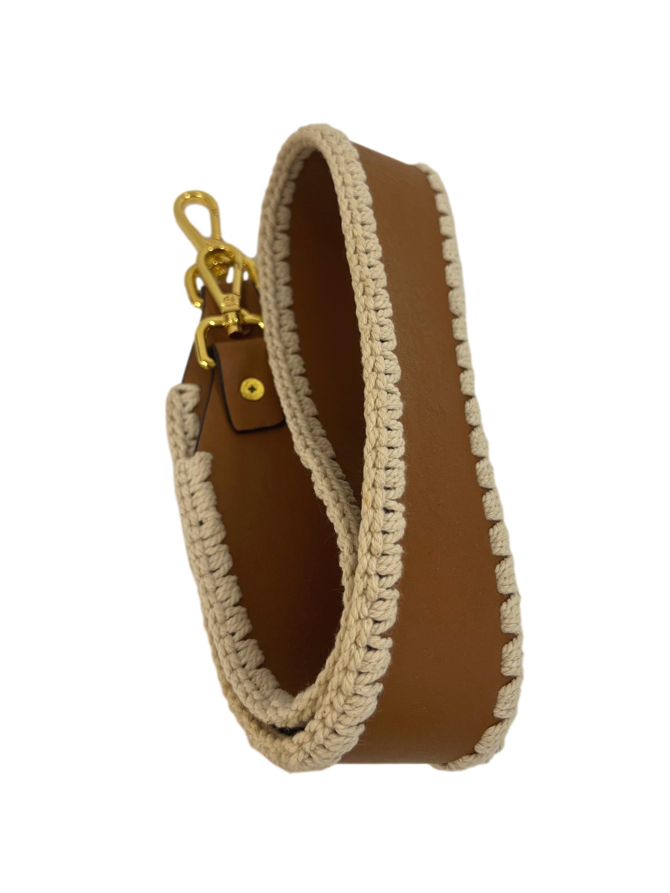 Brown Canvas Leather Satchel