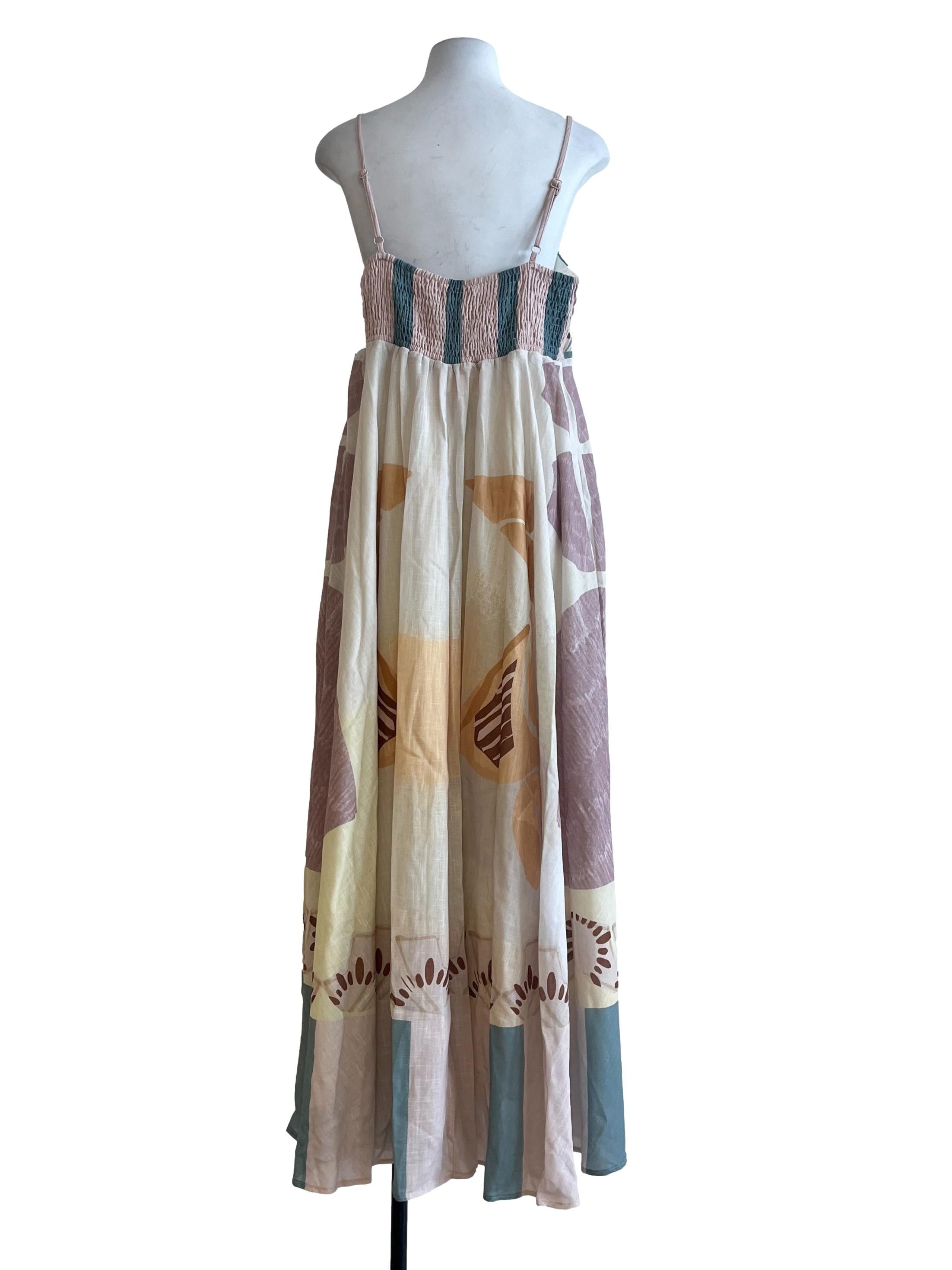 Cream La Risa Smocked-Back Sundress OSN