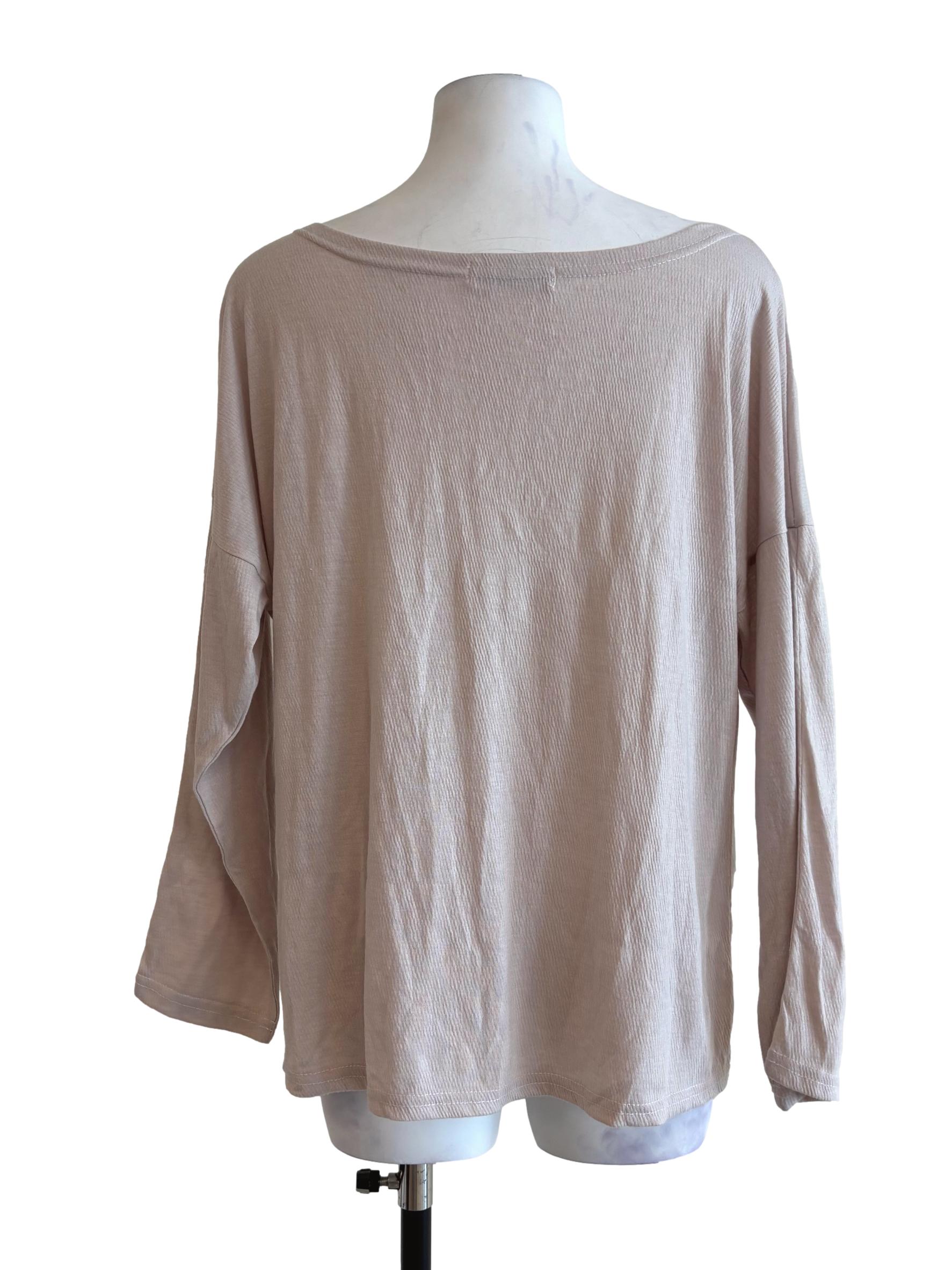 Linen White Scoop Neck Shirt