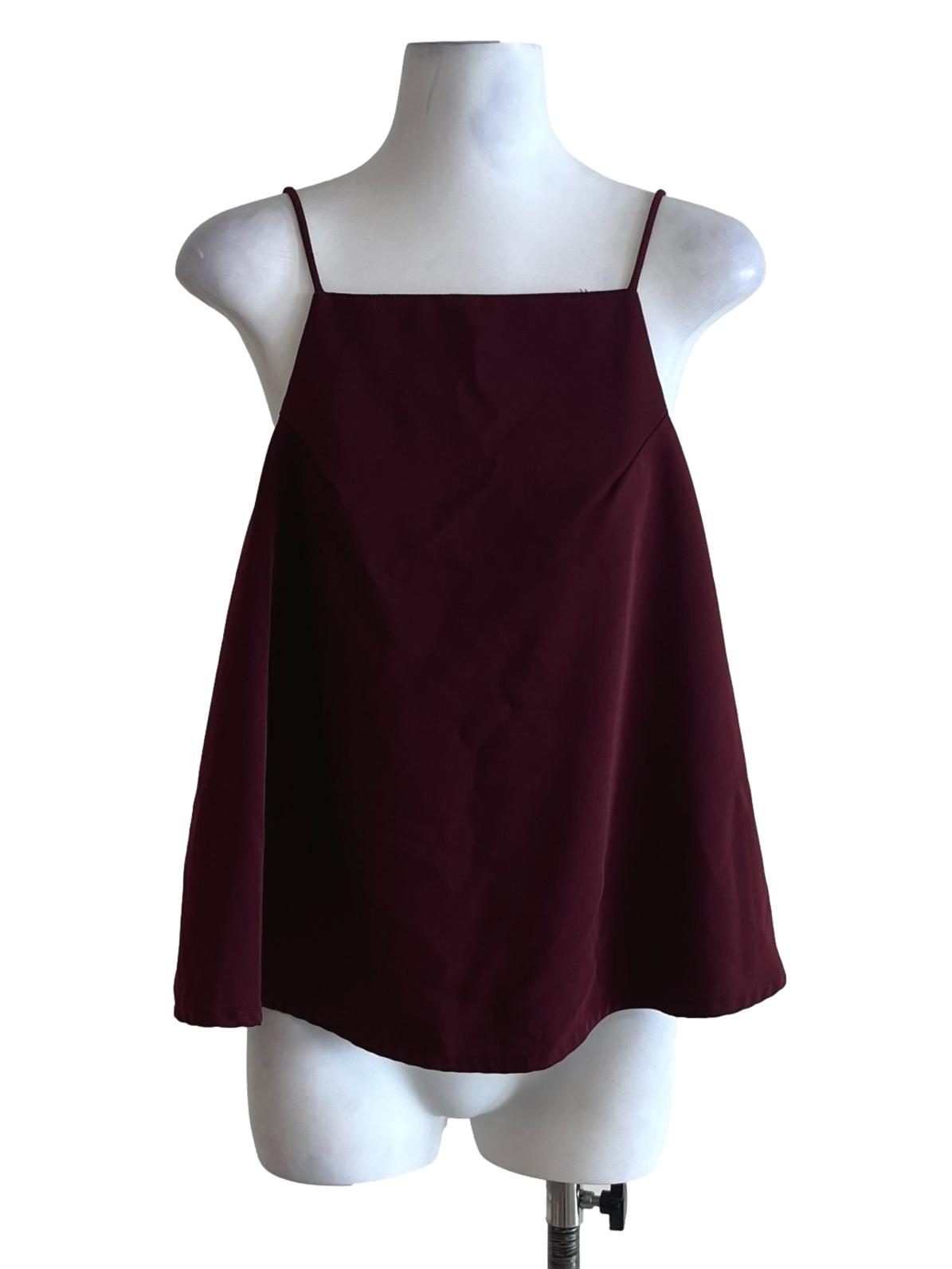Plum Purple Spaghetti Strap Sleeveless Top
