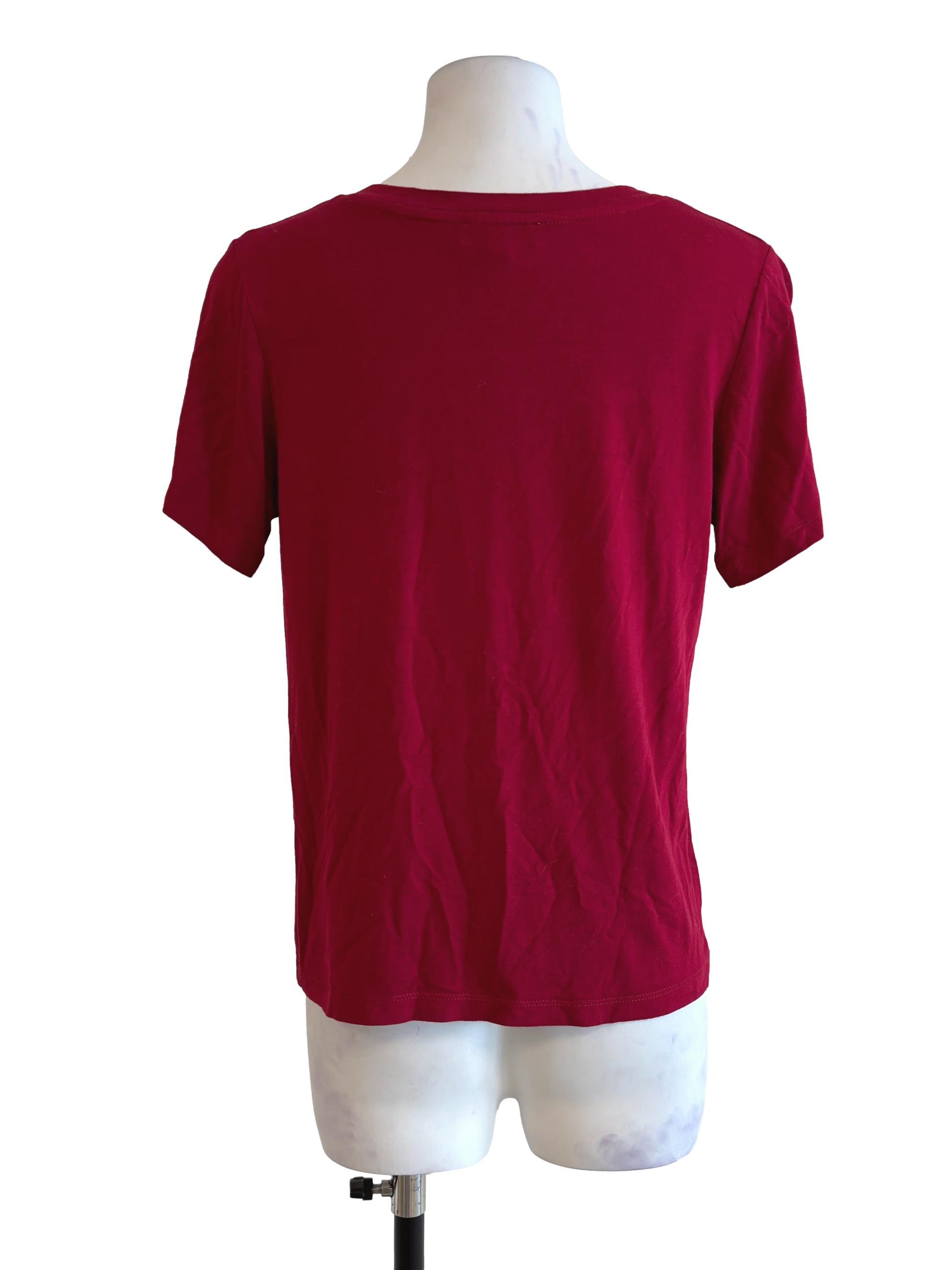 Cherry Red V-Neck T-Shirt LB