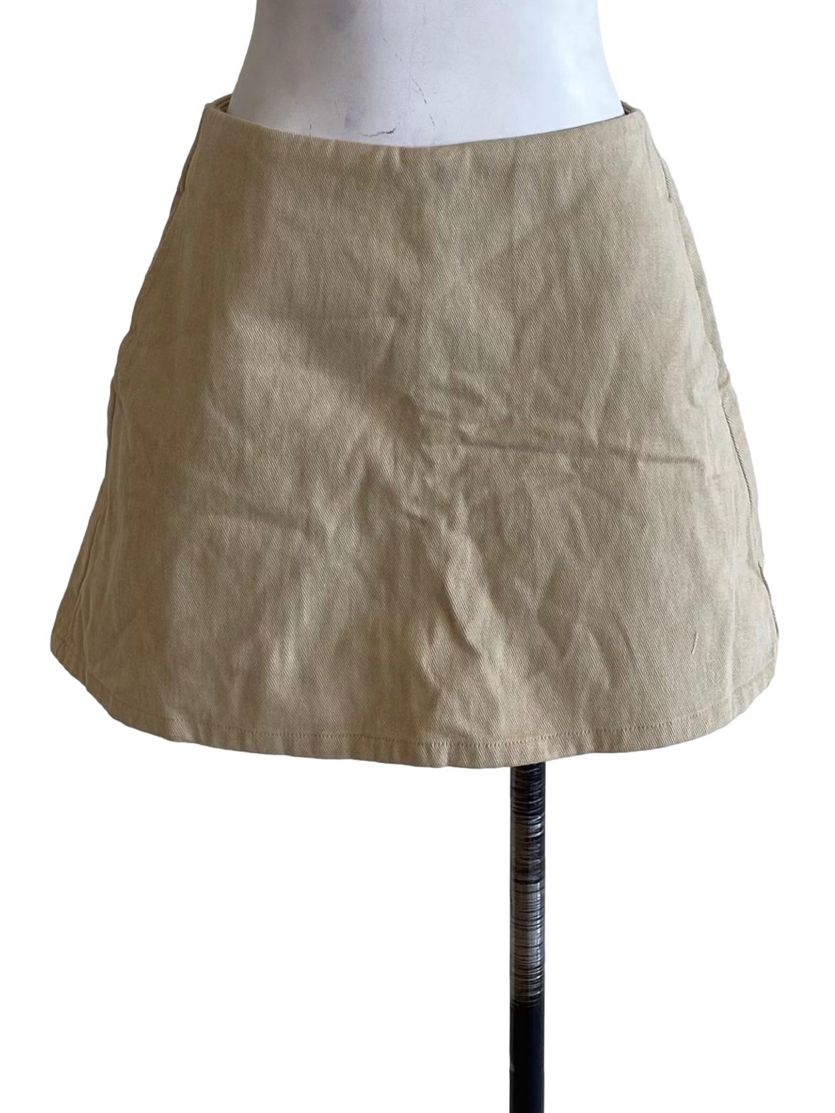 Dark Blonde Yellow Stretchy Twill Skorts