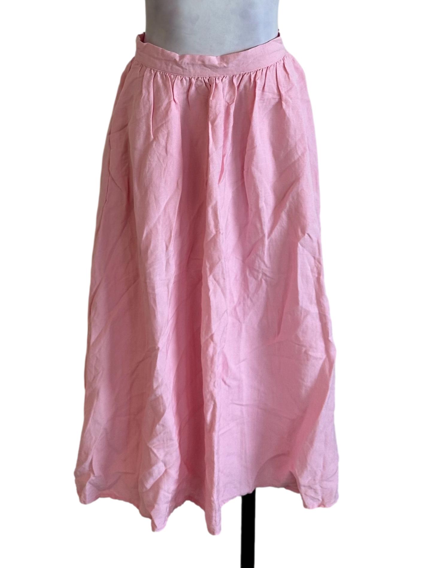 Baby Pink A Line Skirt