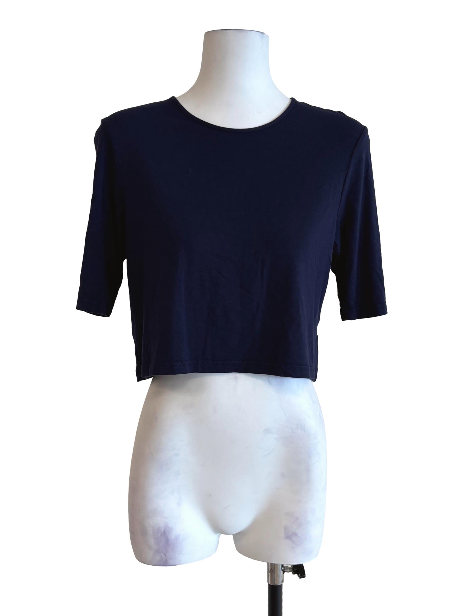 Navy Blue Round Neck Shirt LB