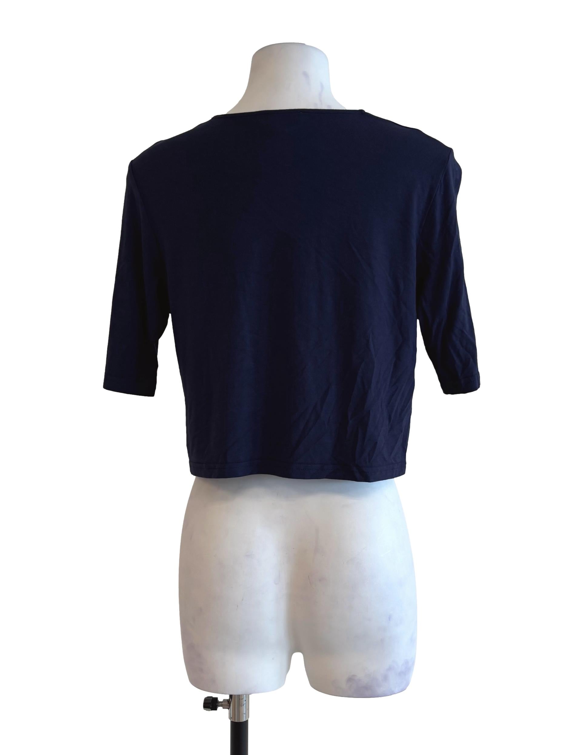 Navy Blue Round Neck Shirt LB