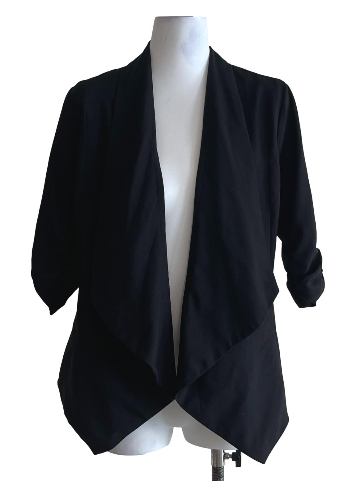 Black Open Front Jacket