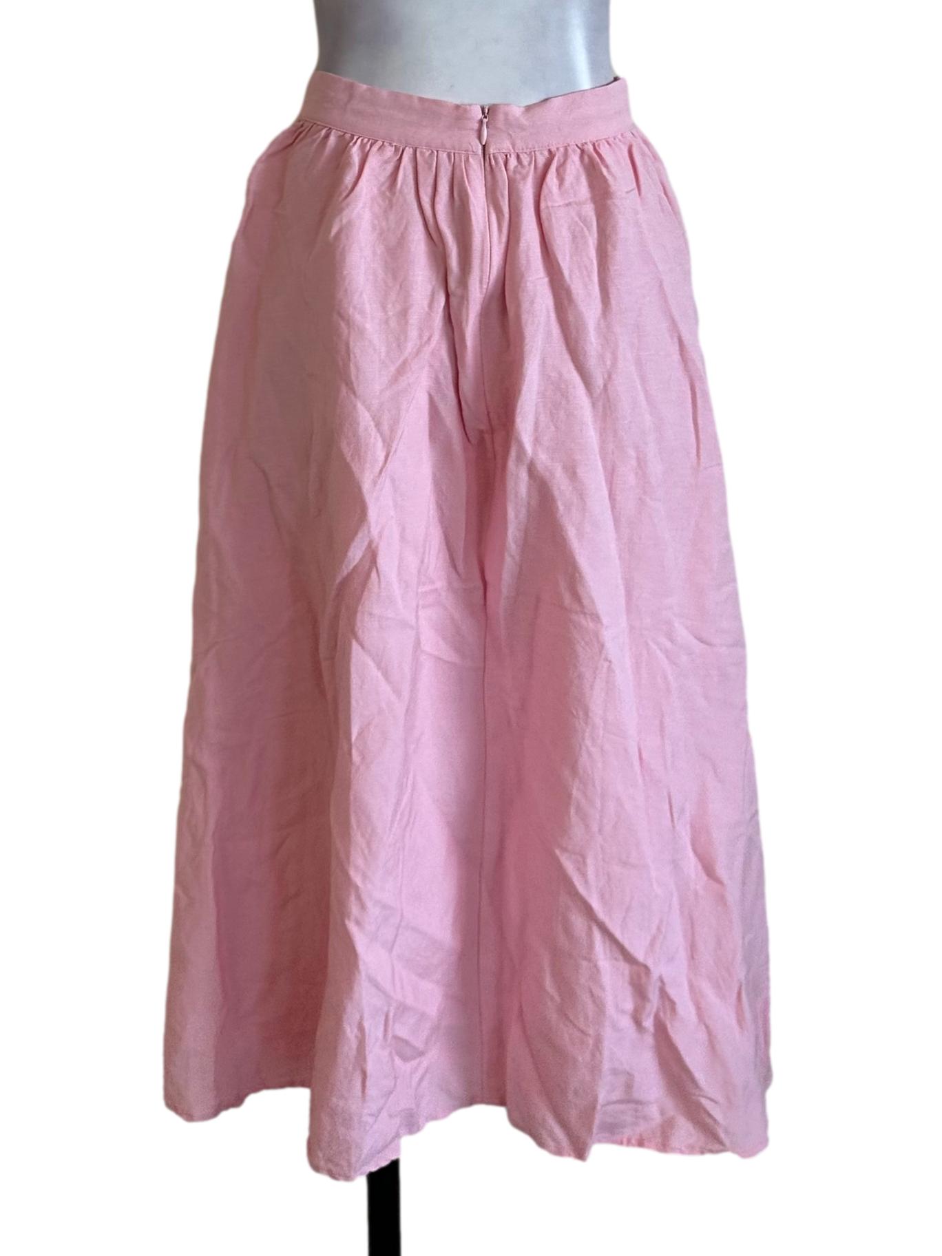 Baby Pink A Line Skirt