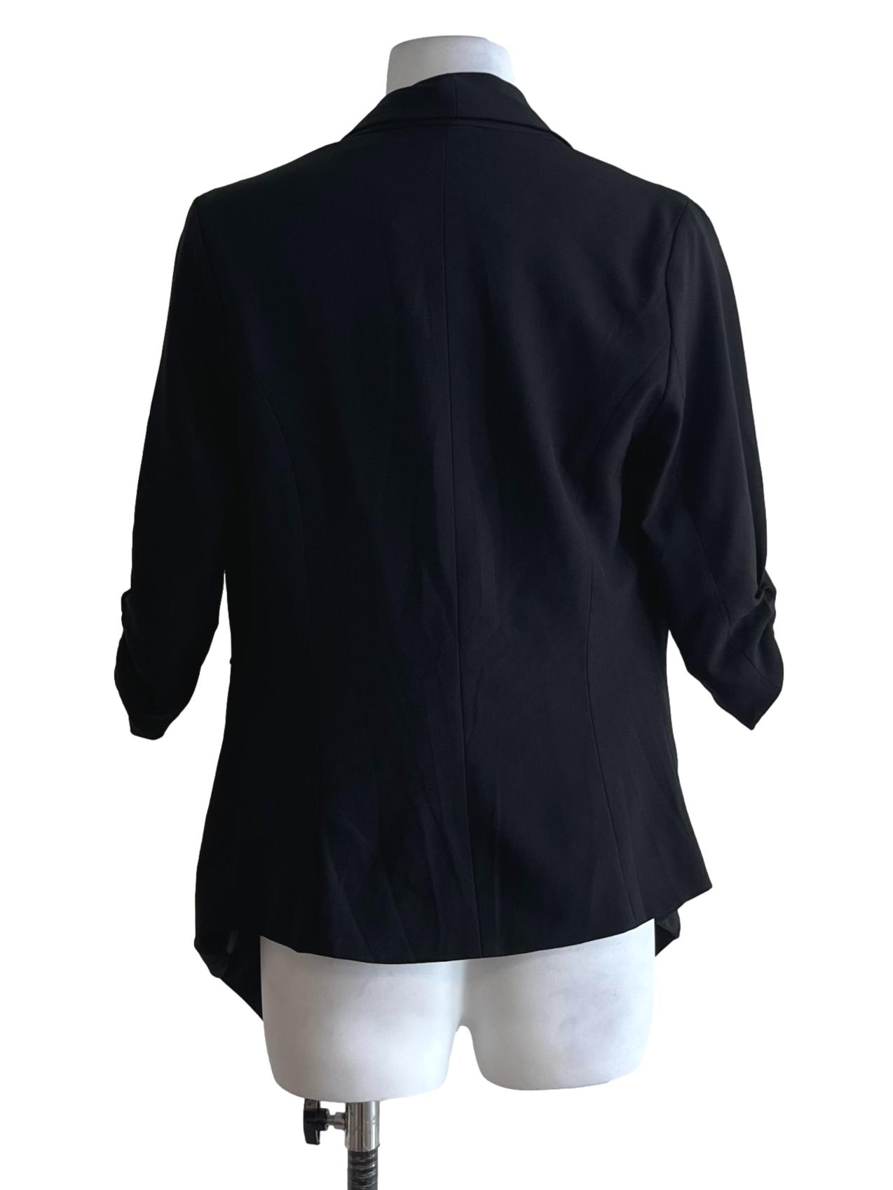 Black Open Front Jacket